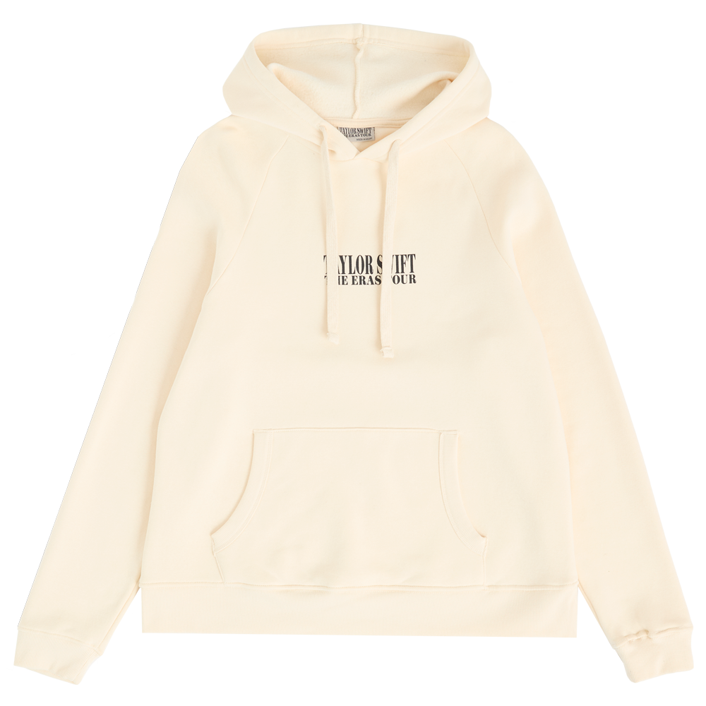 Taylor Swift The Eras International Tour Beige Hoodie Front Flat