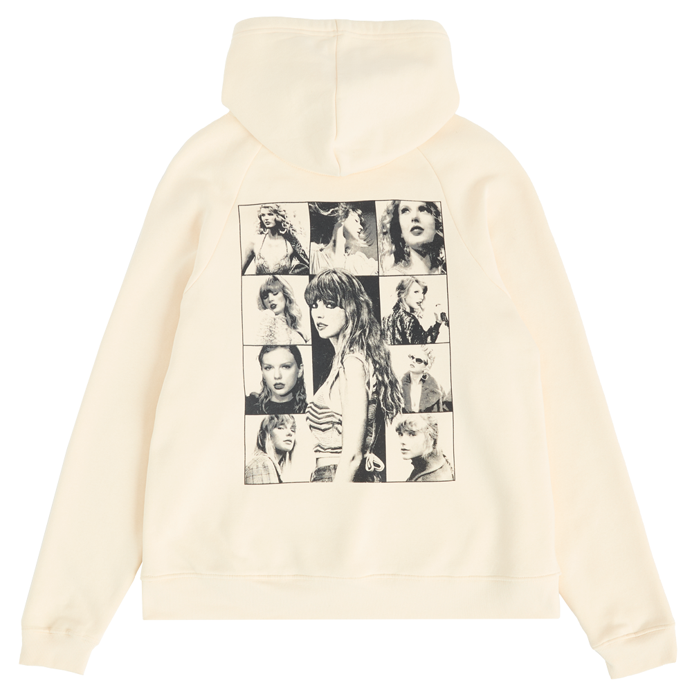 Taylor Swift The Eras International Tour Beige Hoodie Back Flat