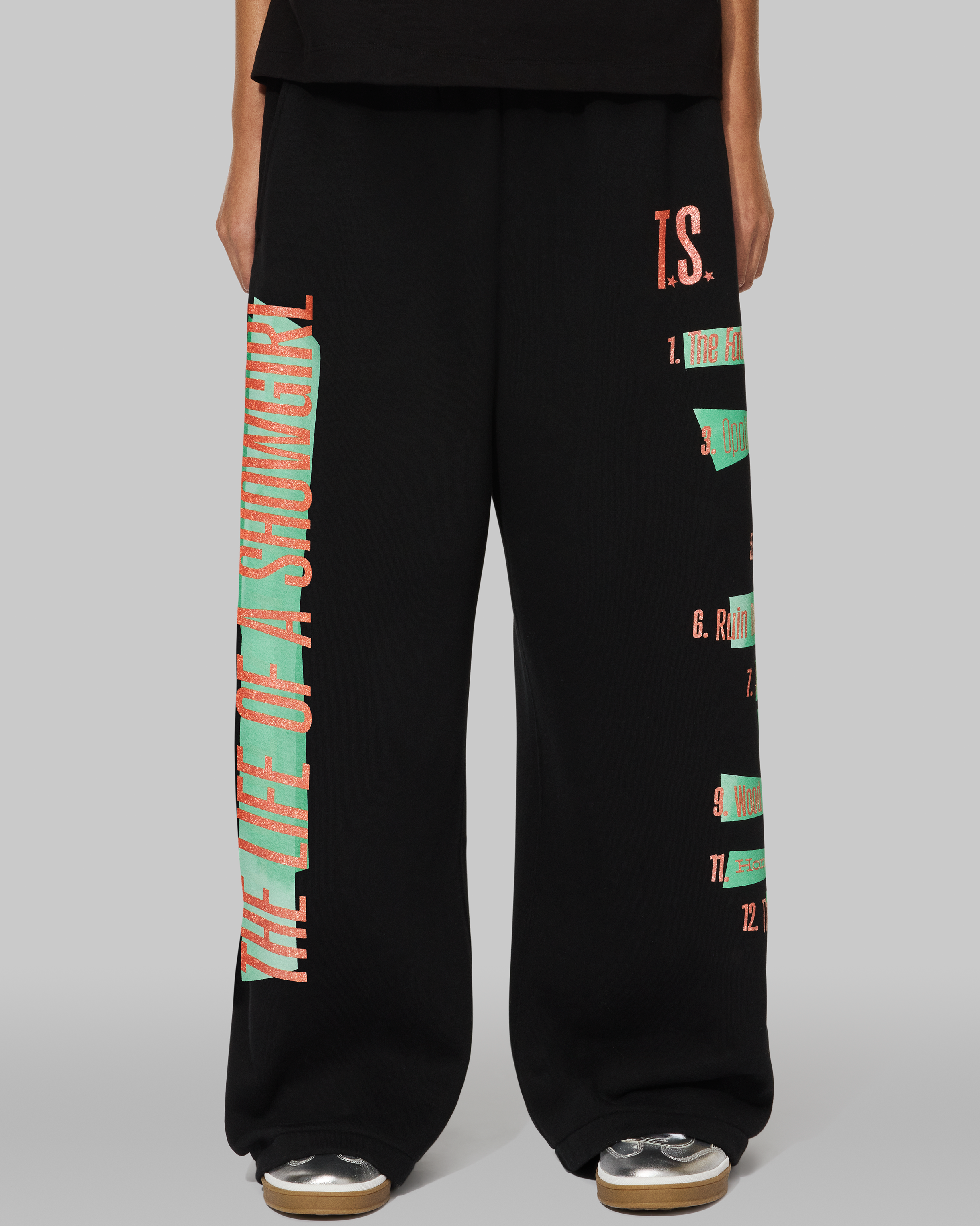 The Life of a Showgirl Tracklist Black Sweatpants 3