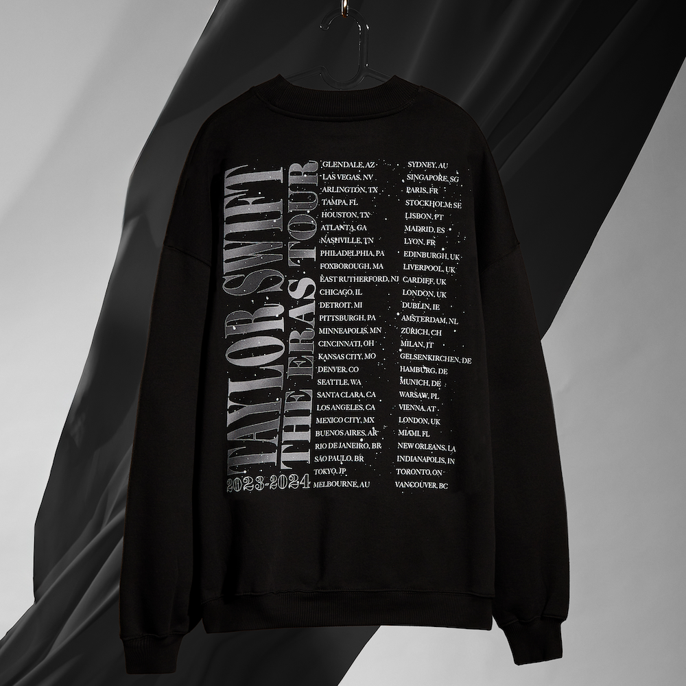 Taylor Swift | The Eras Tour Down Bad Live Photo Oversized Crewneck editorial back