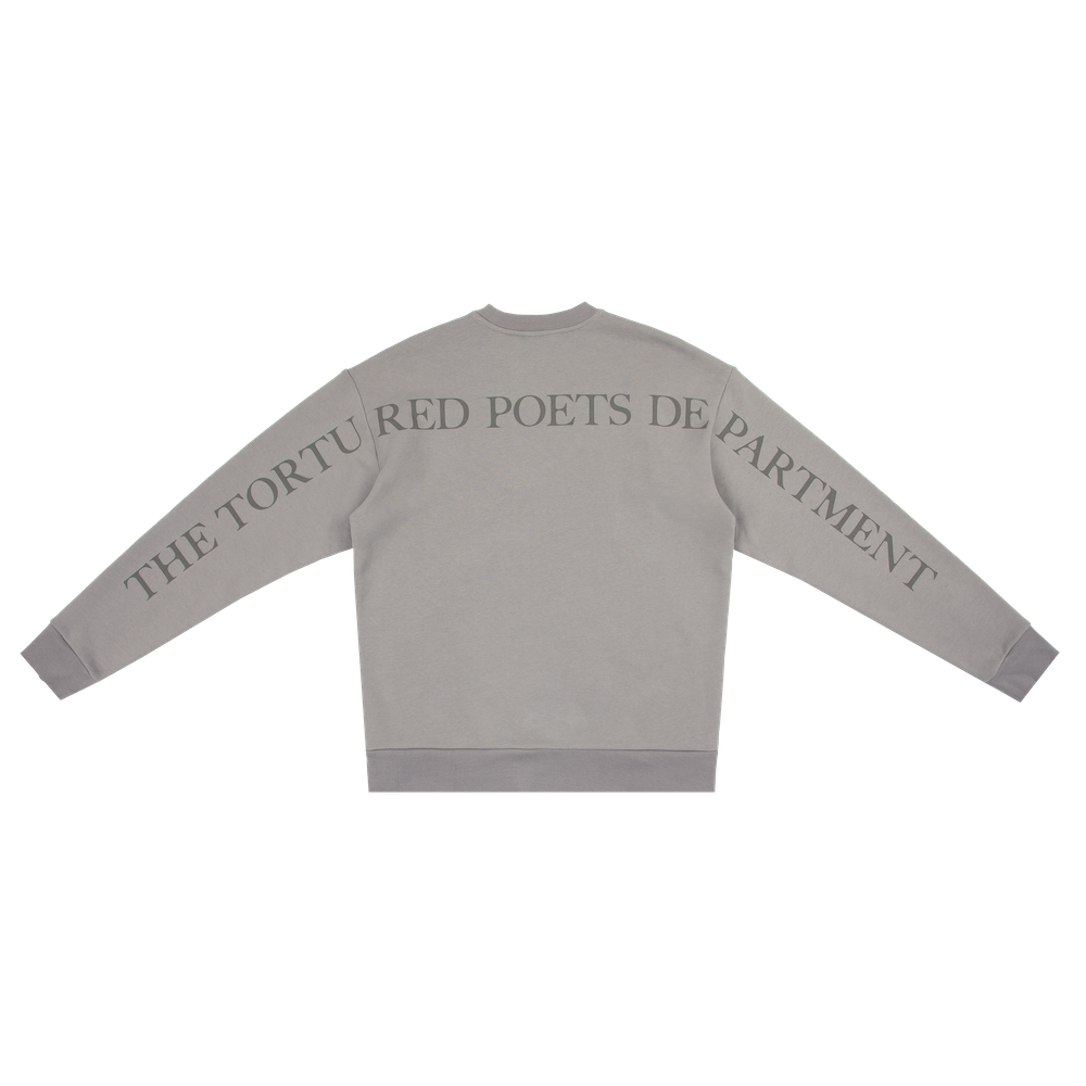 I Love You It's Ruining My Life Crewneck back arms extended