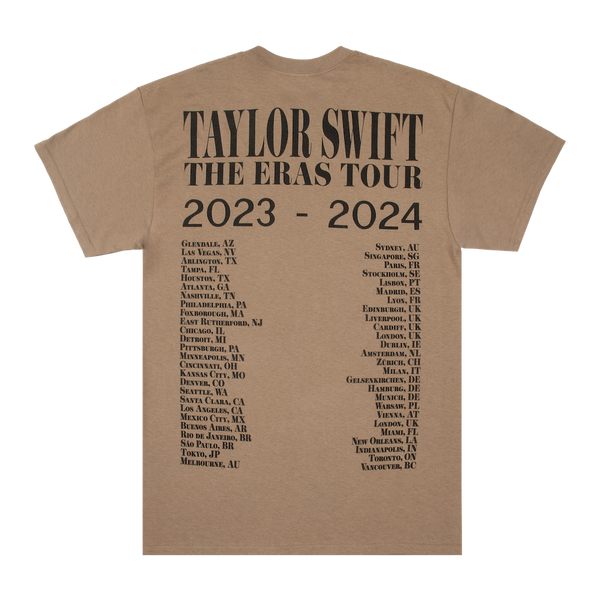 Taylor Swift The Eras Tour Taupe T-Shirt | Taylor Swift Official AU 