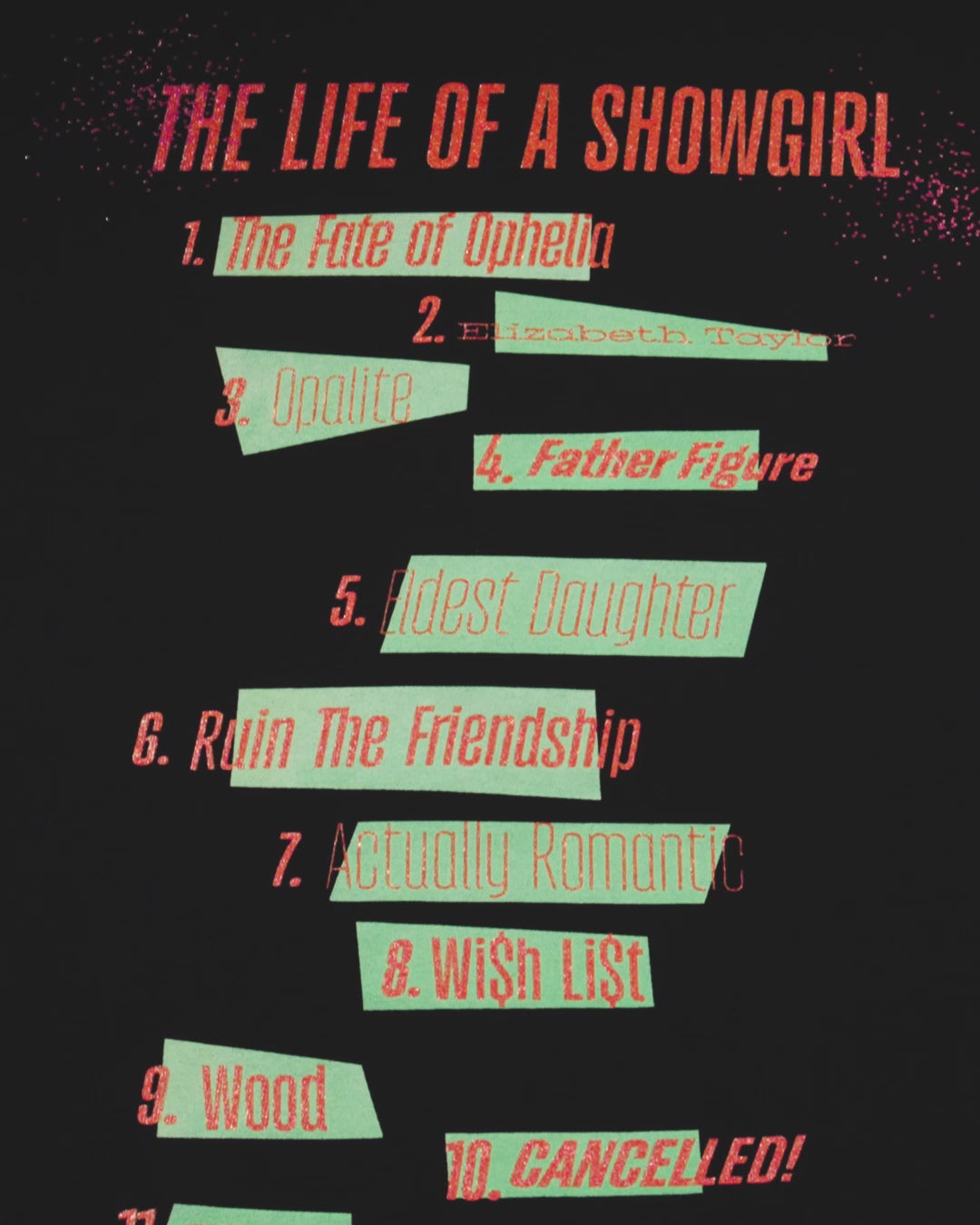 The_Life_of_a_Showgirl_Album_Cover_T-Shirt Video 2