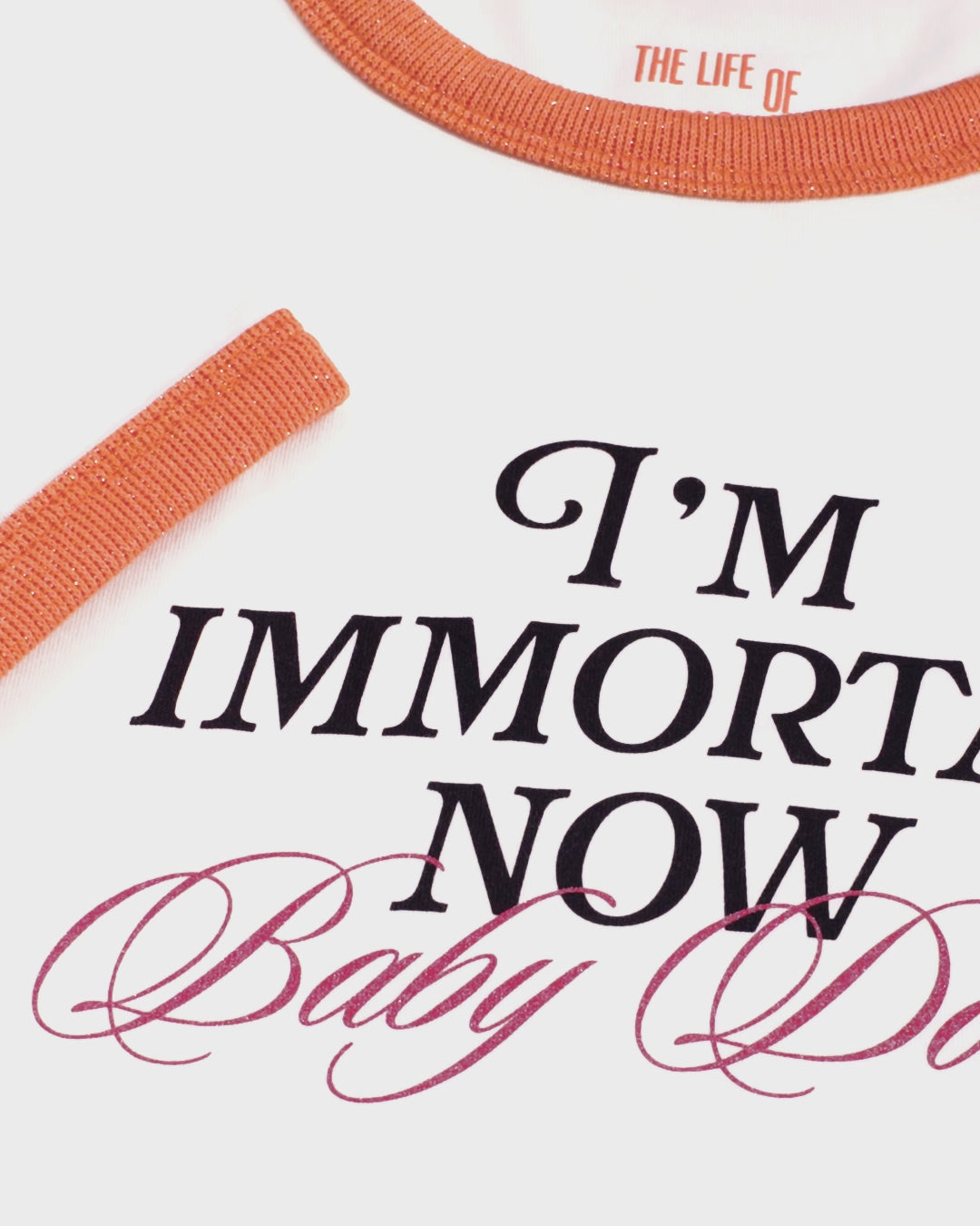I'm Immortal Now Baby Dolls Baby T-Shirt 2 gif