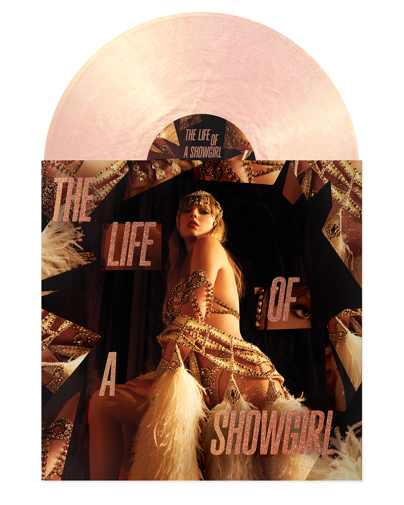 The Life Of A Showgirl: The Crowd Is Your King Edition (Summertime Spritz Pink Shimmer Vinyl) Vinyl Cover