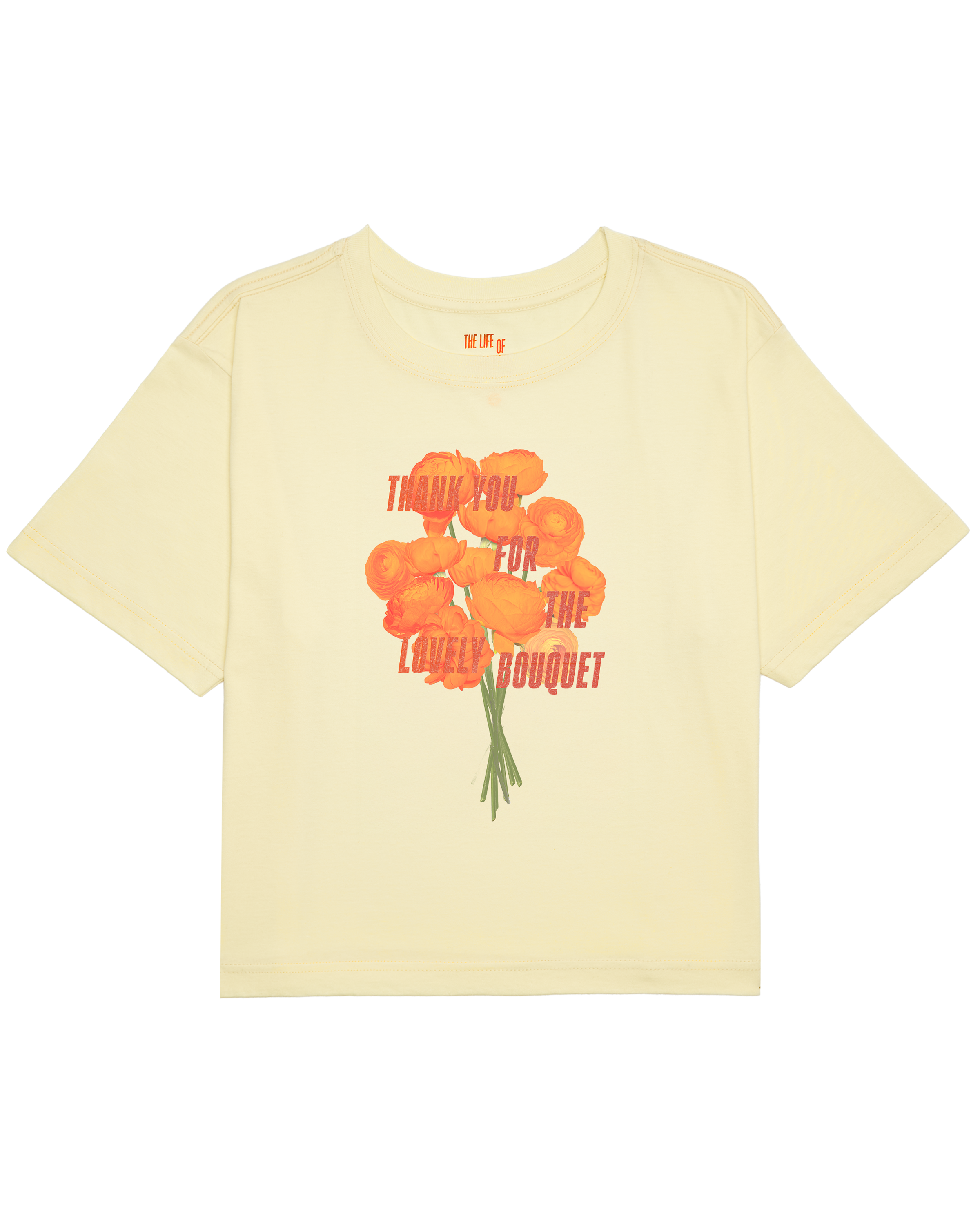 Thank You For The Lovely Bouquet Cropped T-Shirt 1
