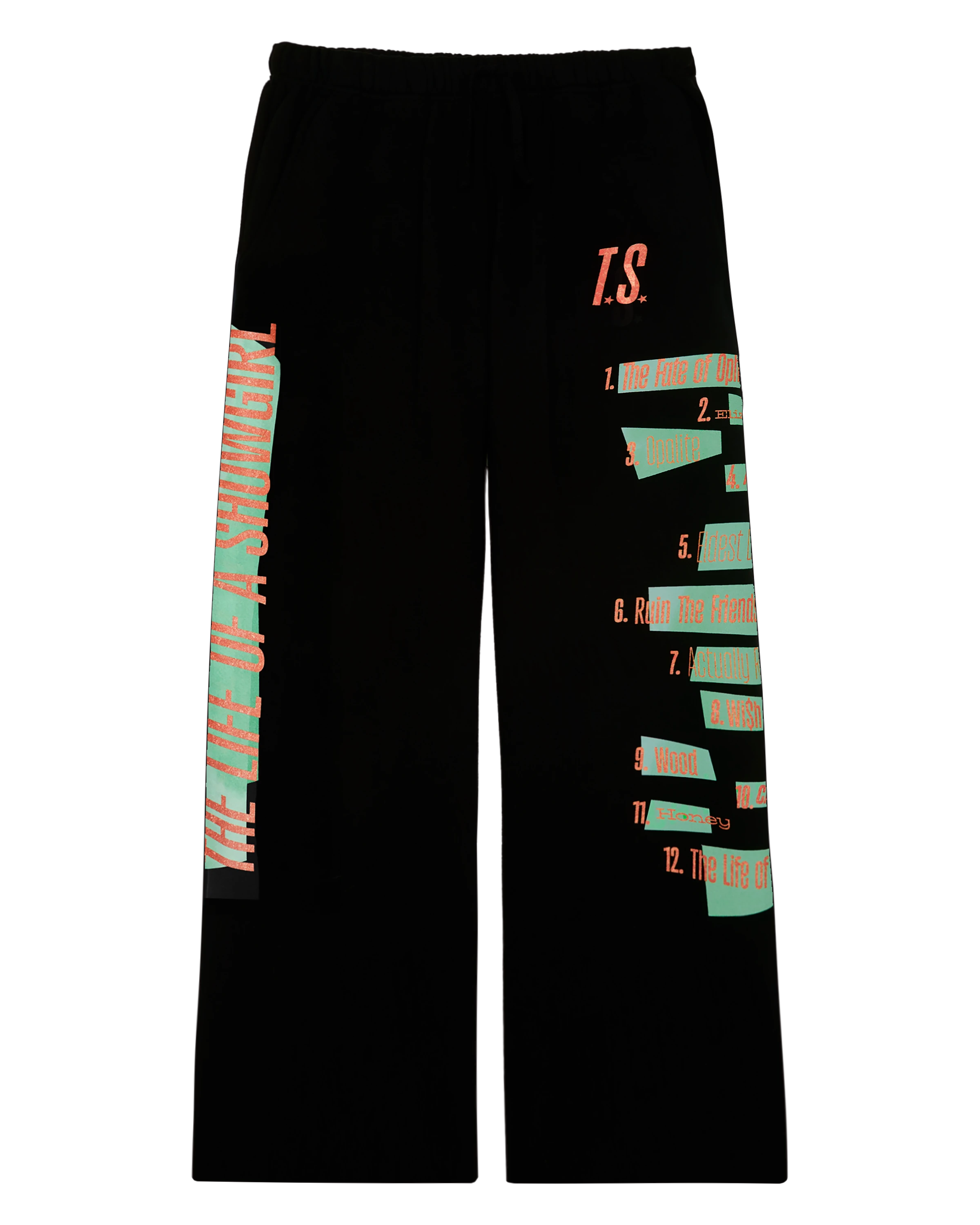 The Life of a Showgirl Tracklist Black Sweatpants 1