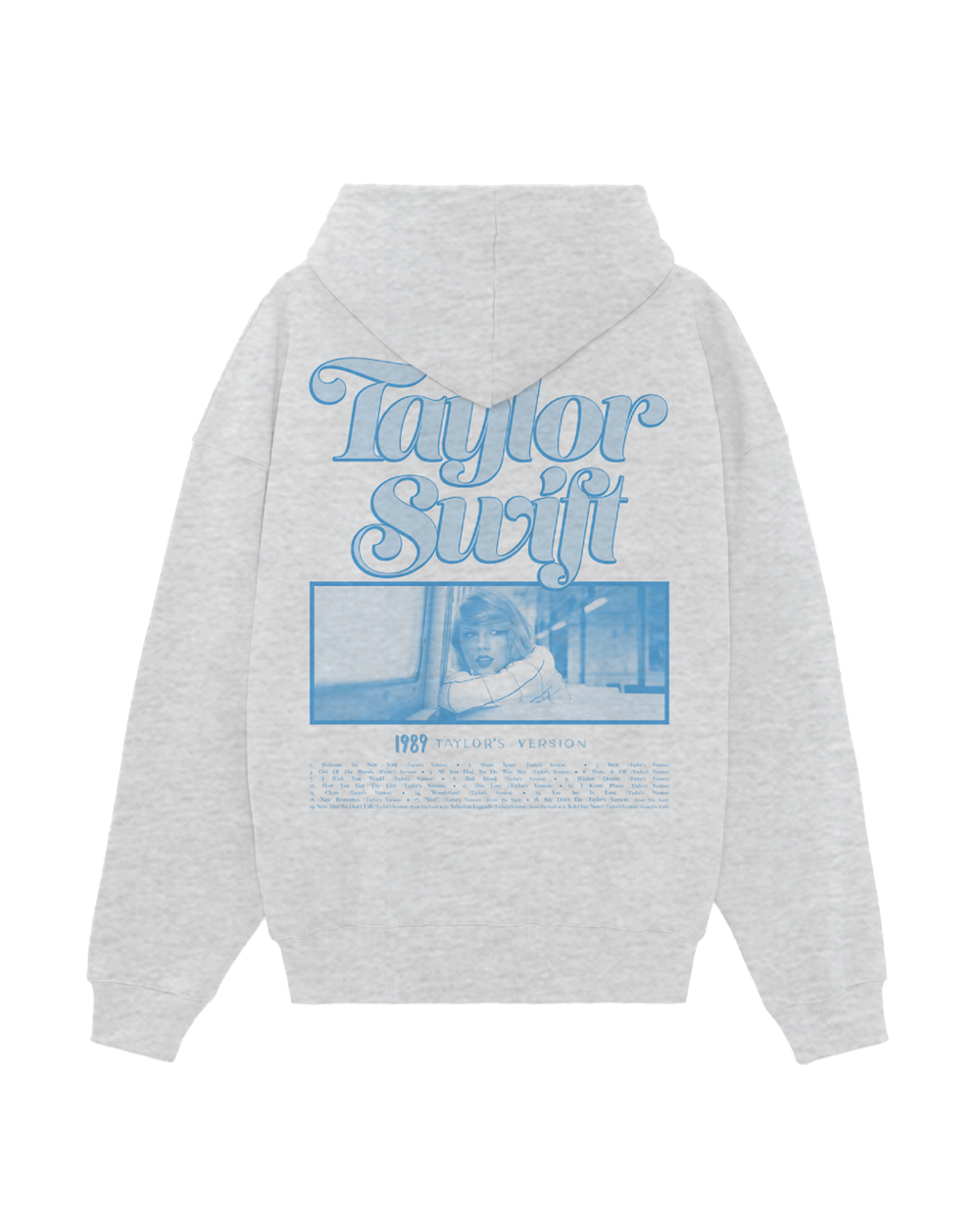 From The Vault Photo 1989 (Taylor's Version) Gray Hoodie﻿ Back