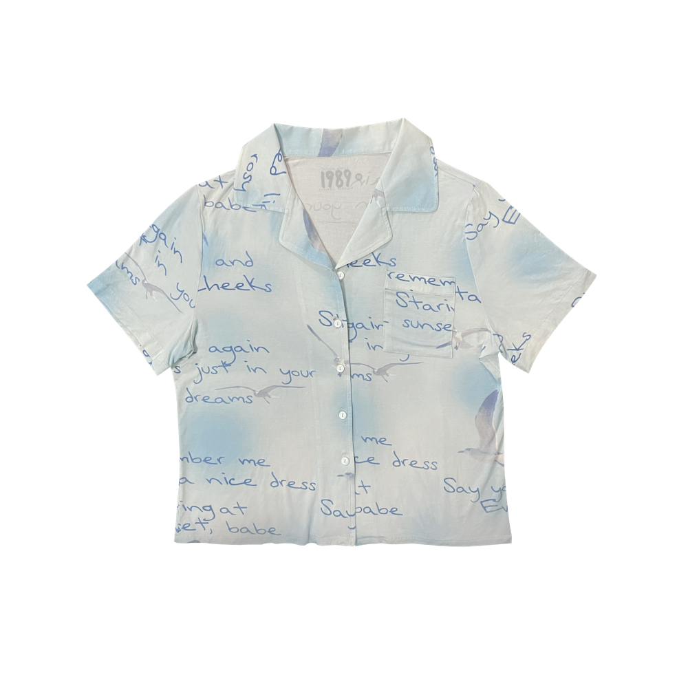 Wildest Dreams Blue Pajama Top