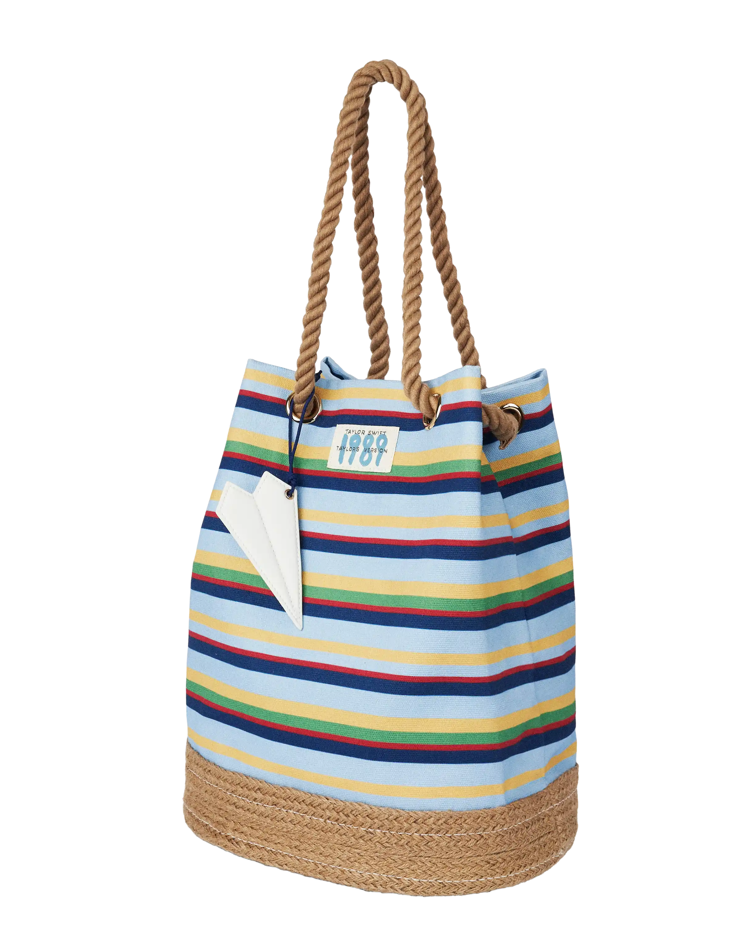 1989 Striped Bucket Bag Front