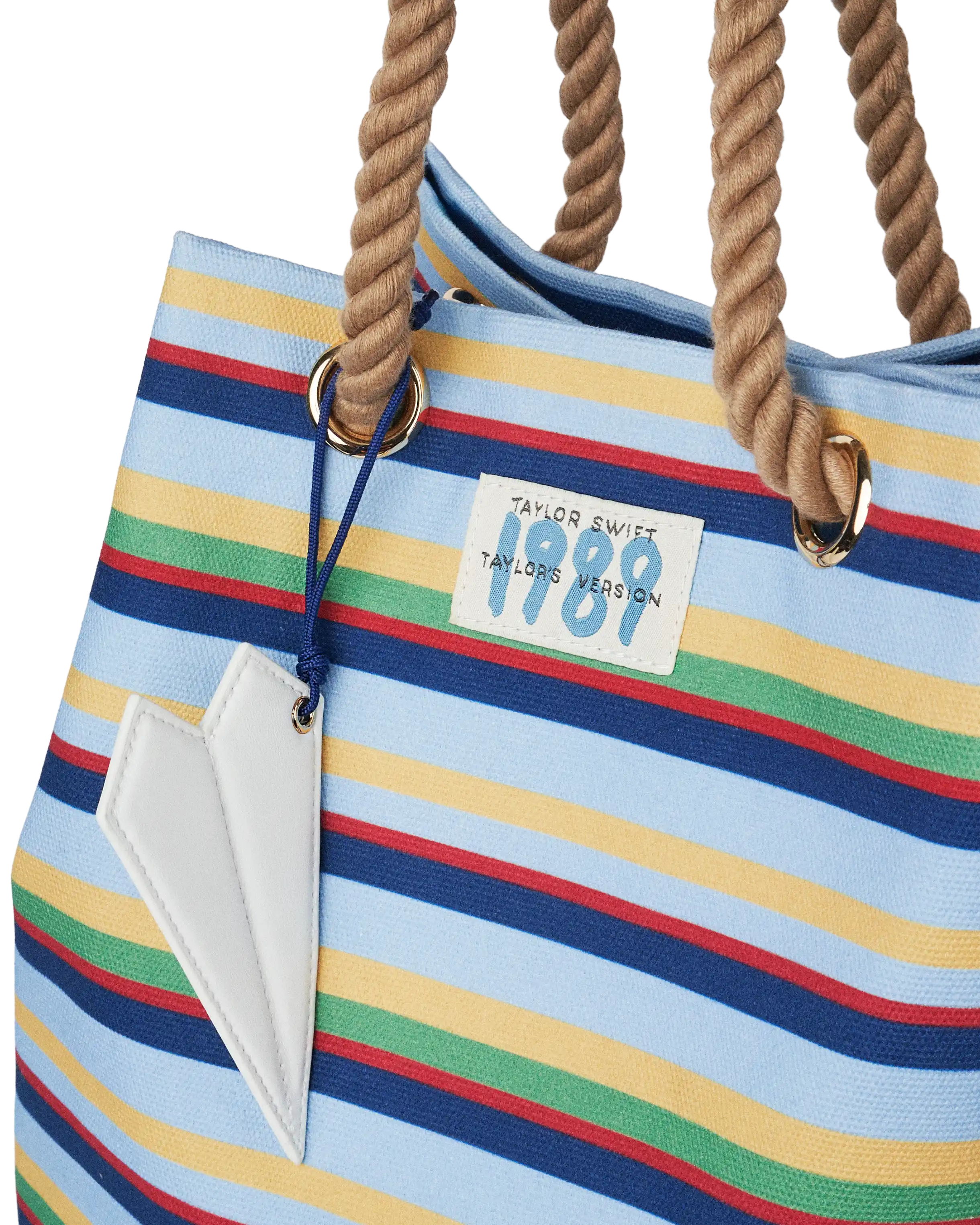 1989 Striped Bucket Bag Detail