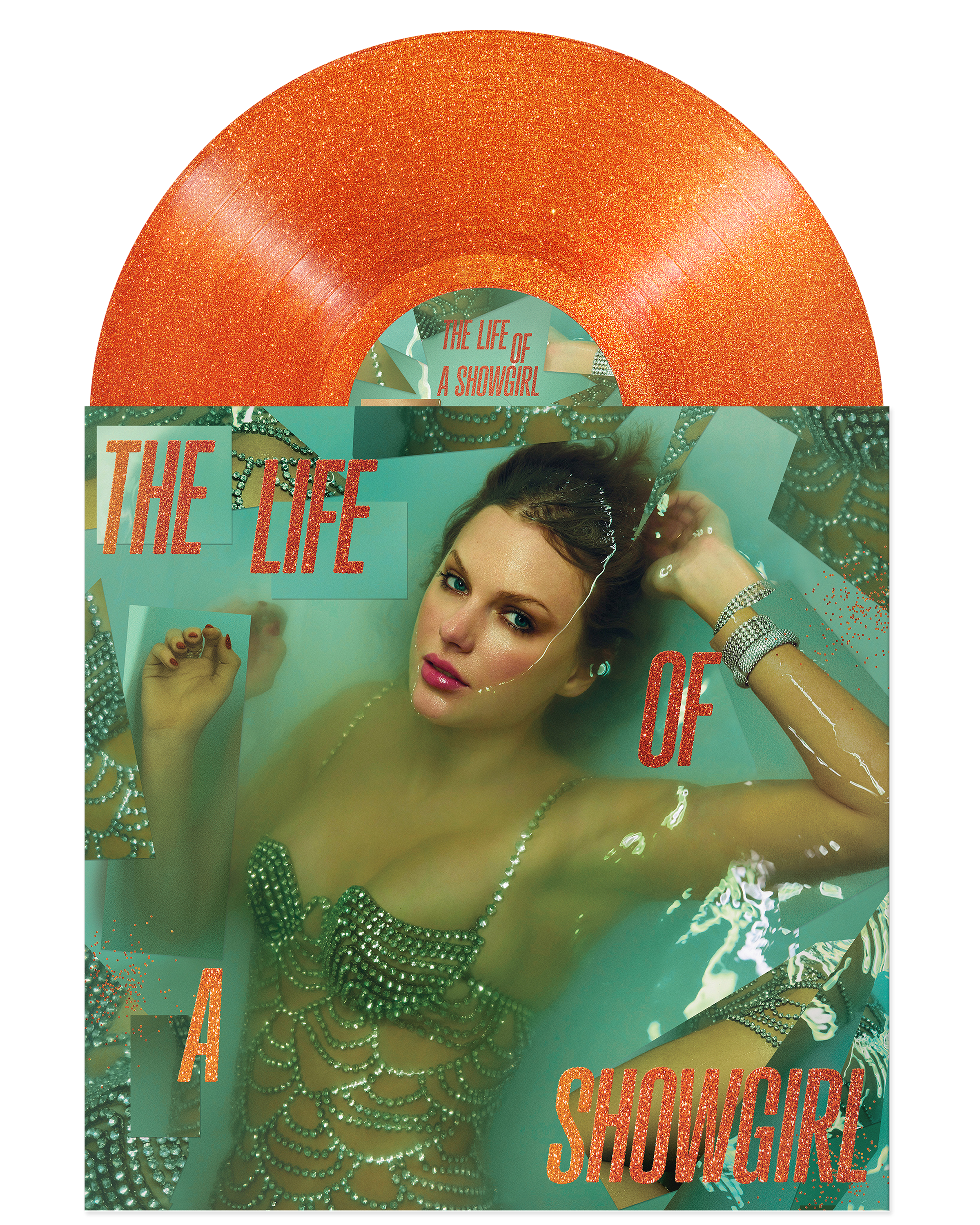 The Life of a Showgirl: Sweat and Vanilla Perfume Portofino Orange Glitter Vinyl Front
