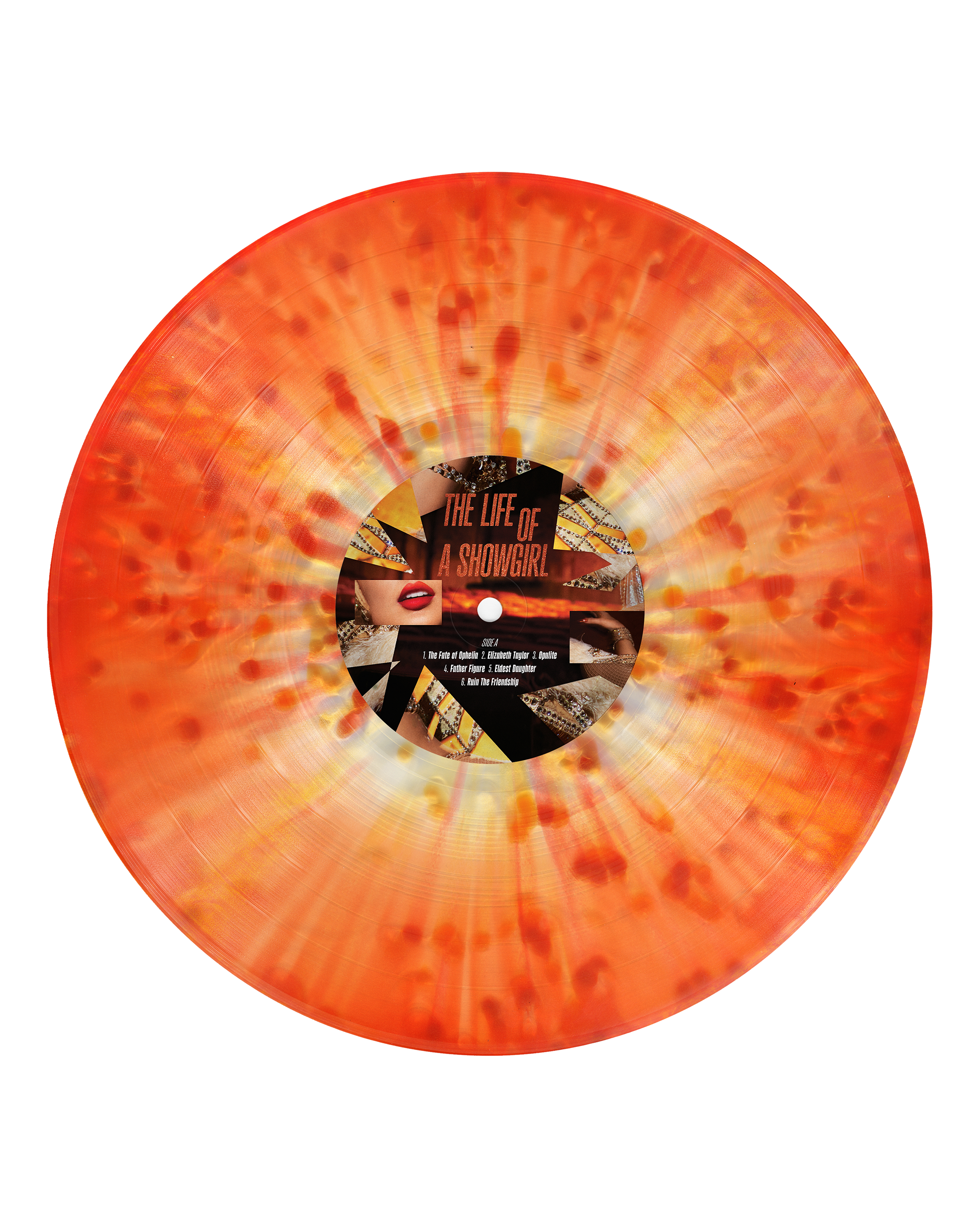 The Life of a Showgirl: Lit My Sky Up Orange Metallic Vinyl