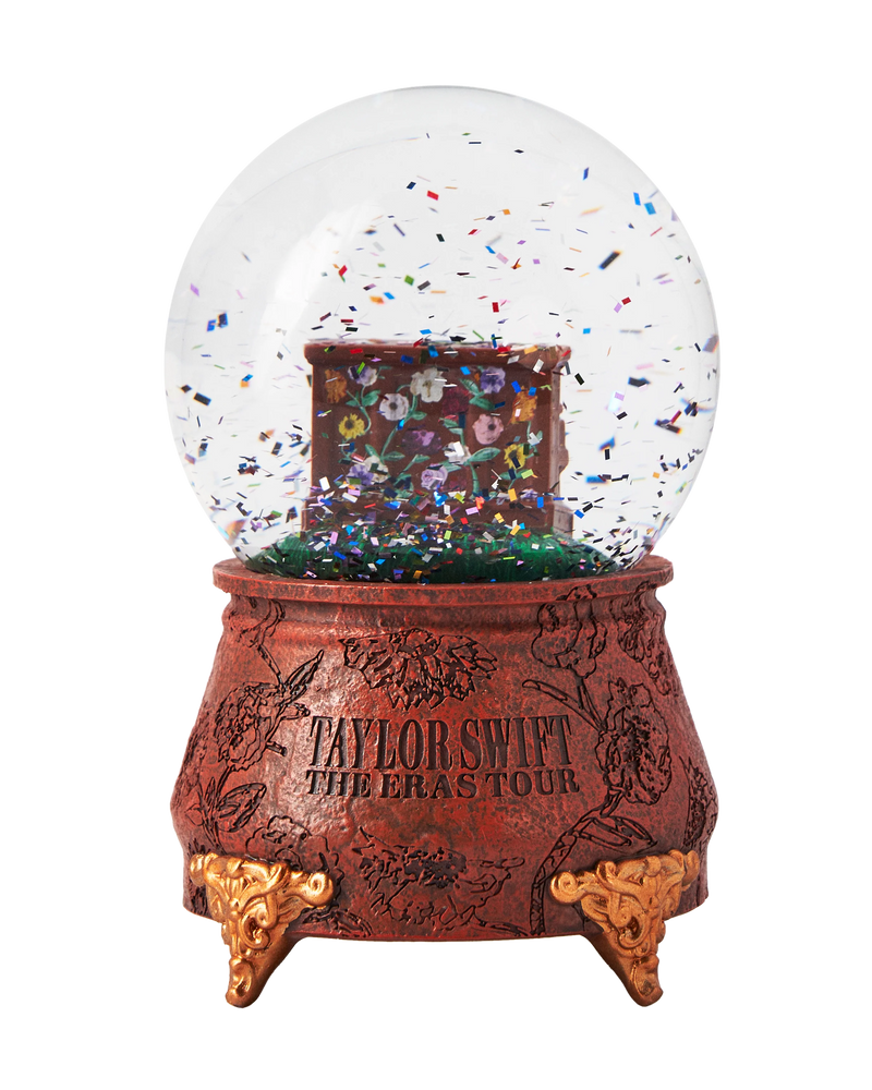 Taylor Swift | The Eras Tour Acoustic Piano Snow Globe back with confetti