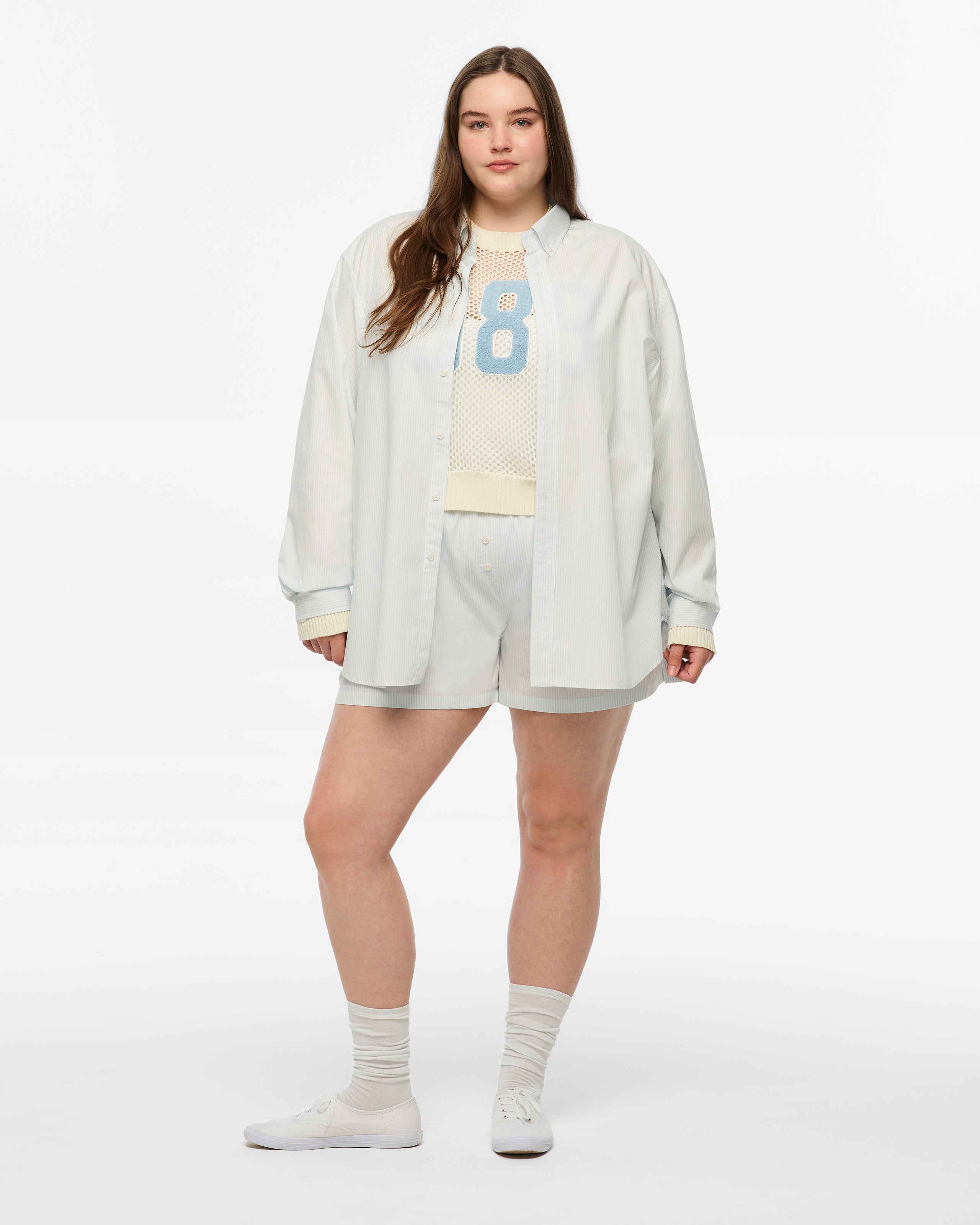 1989 (Taylor’s Version) Seagull Blue Stripe Poplin Shirt 3