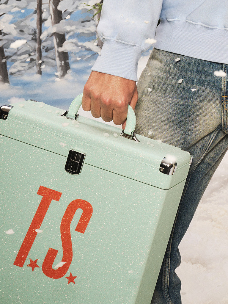 The Life of a Showgirl Vinyl Case Lifestyle