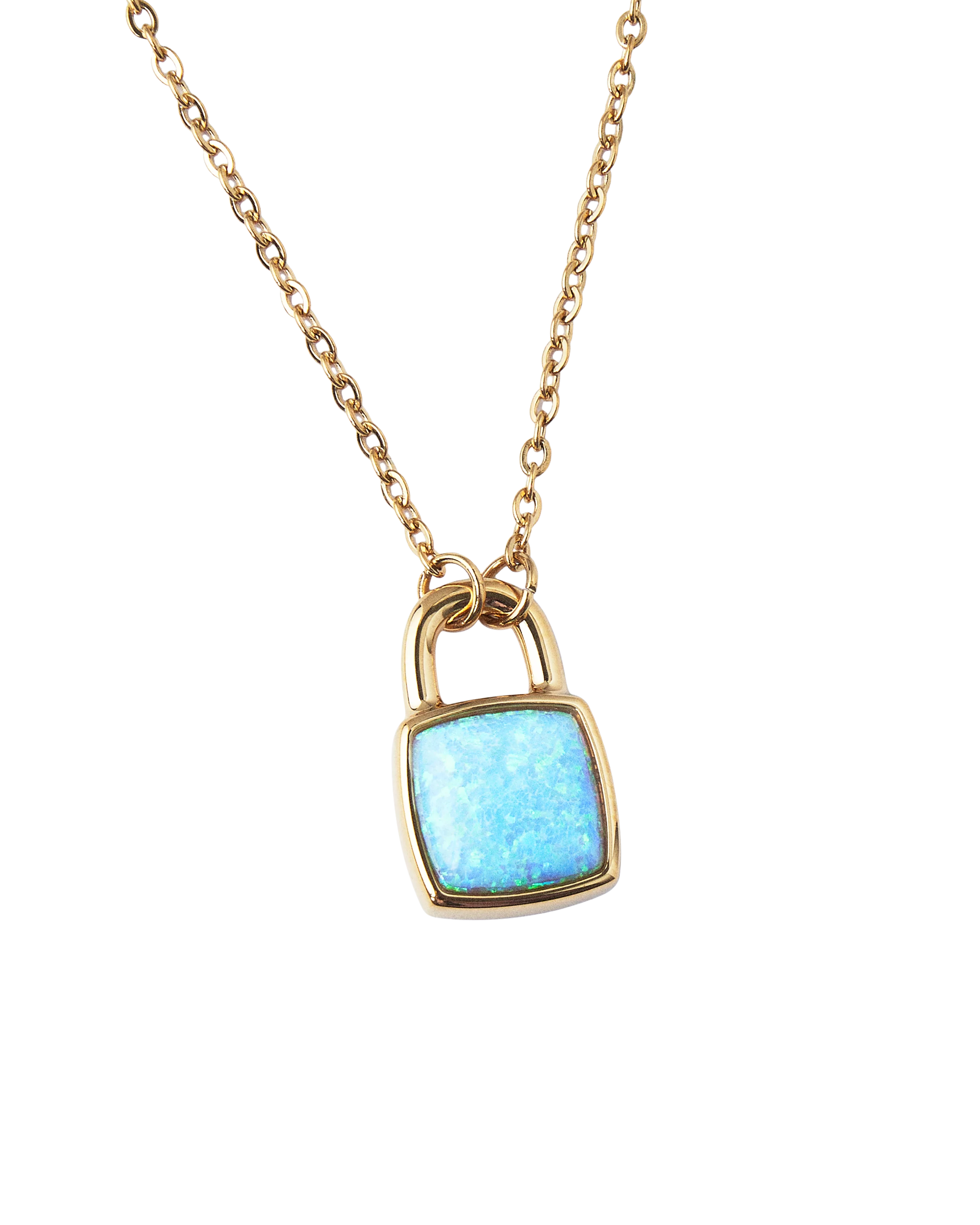 The Life of a Showgirl Lock Necklace Detail