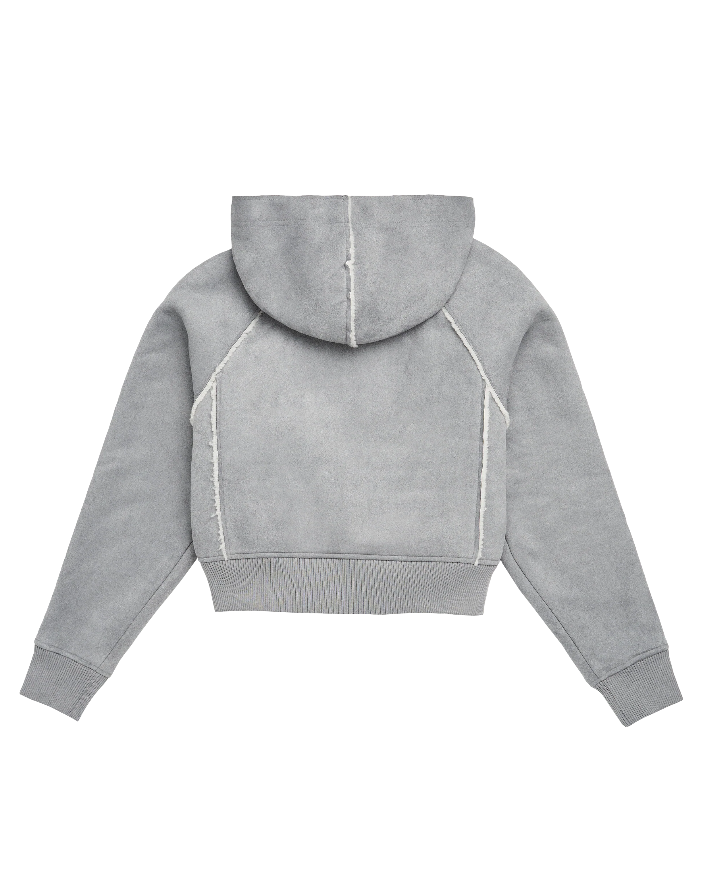 Folklore Album Gray Faux Shearling Jacket 3