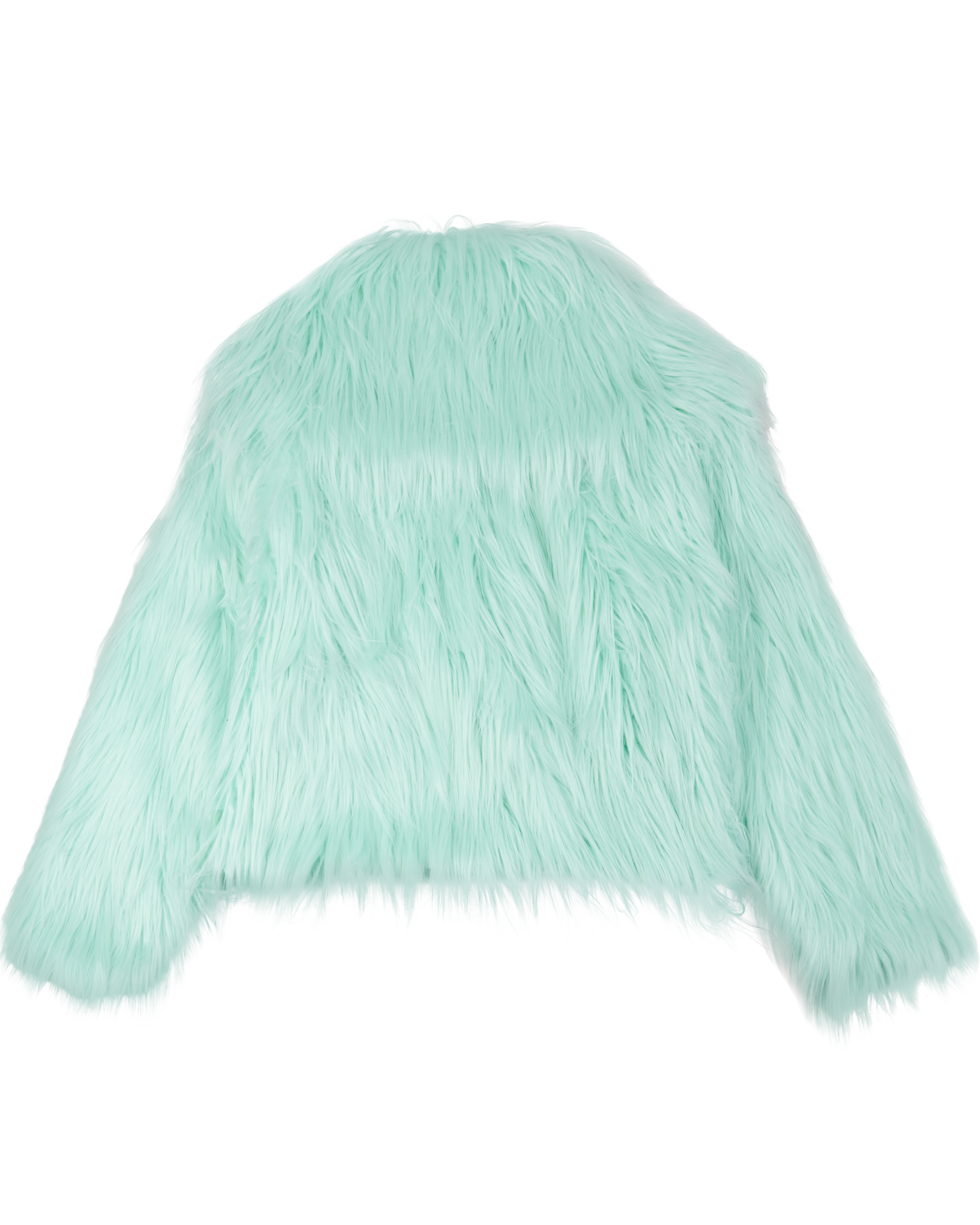 The Life of a Showgirl Mint Faux Fur Coat 3