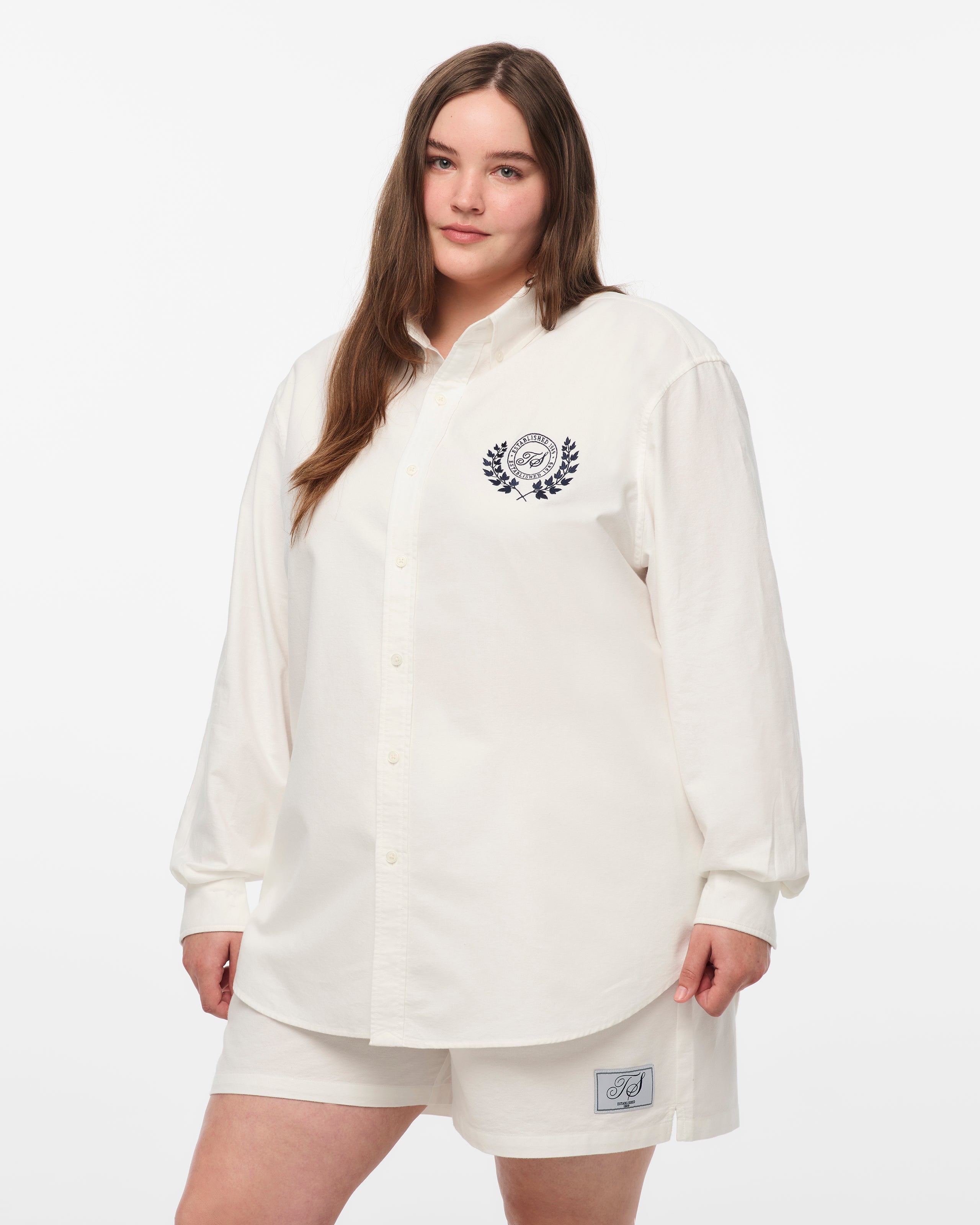TS Crest White Oxford Shirt 8