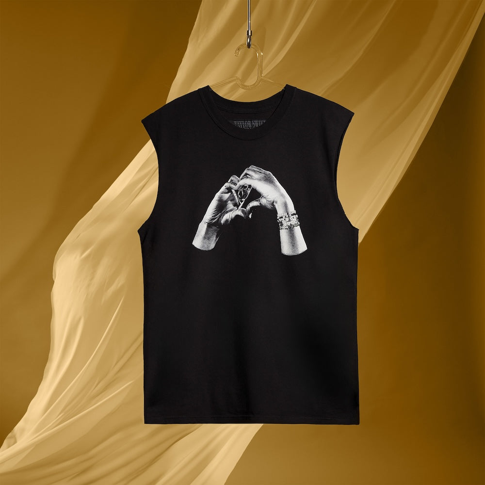 Taylor Swift | The Eras Tour Heart Hands Oversized Muscle Tank editorial front