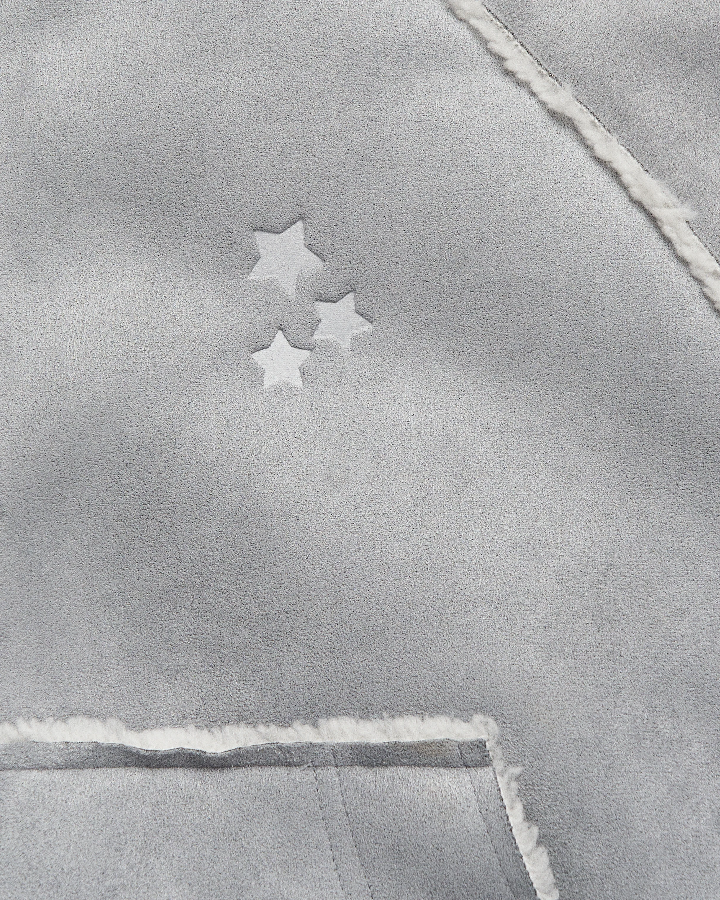 Folklore Album Gray Faux Shearling Jacket 4