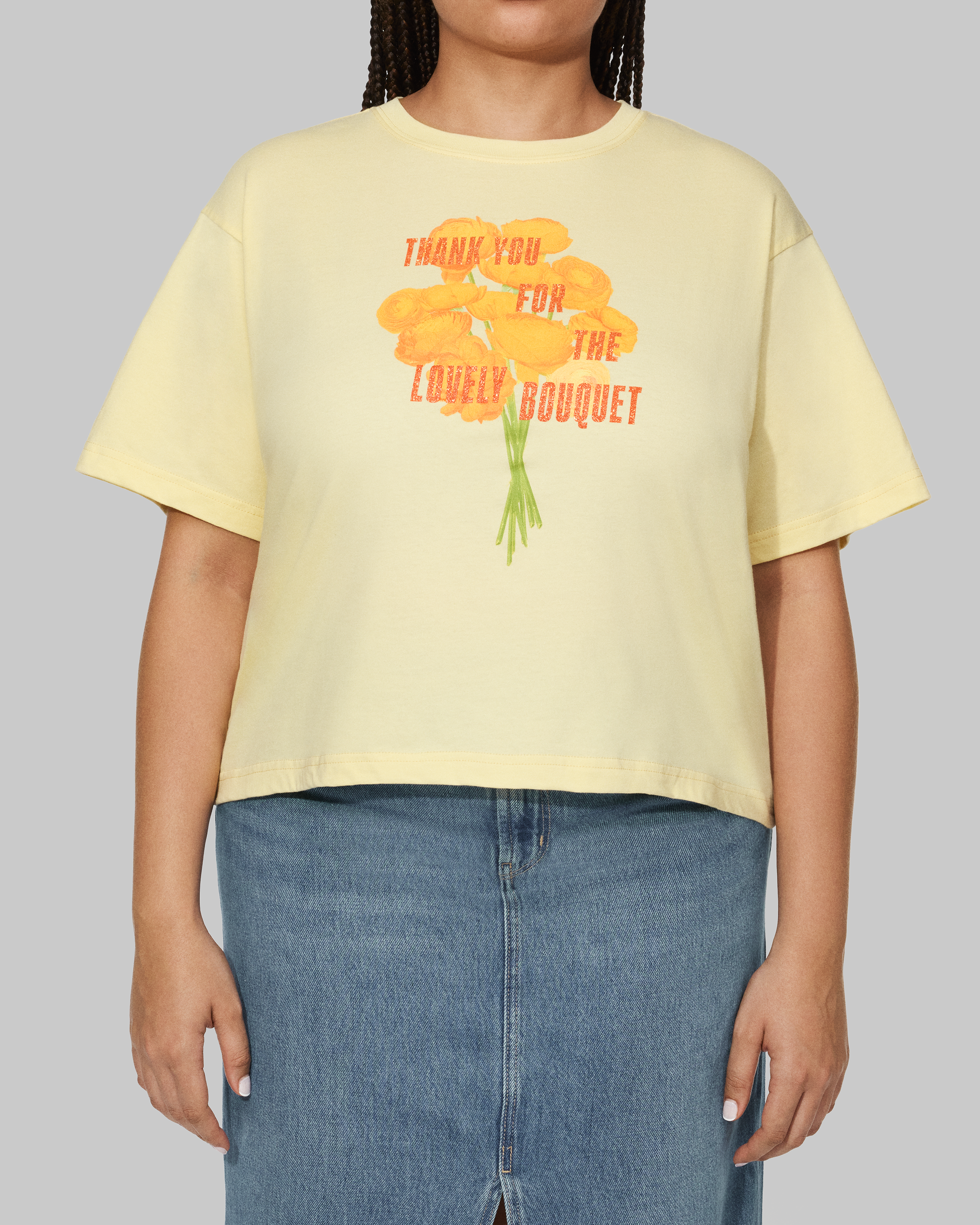 Thank You For The Lovely Bouquet Cropped T-Shirt 4