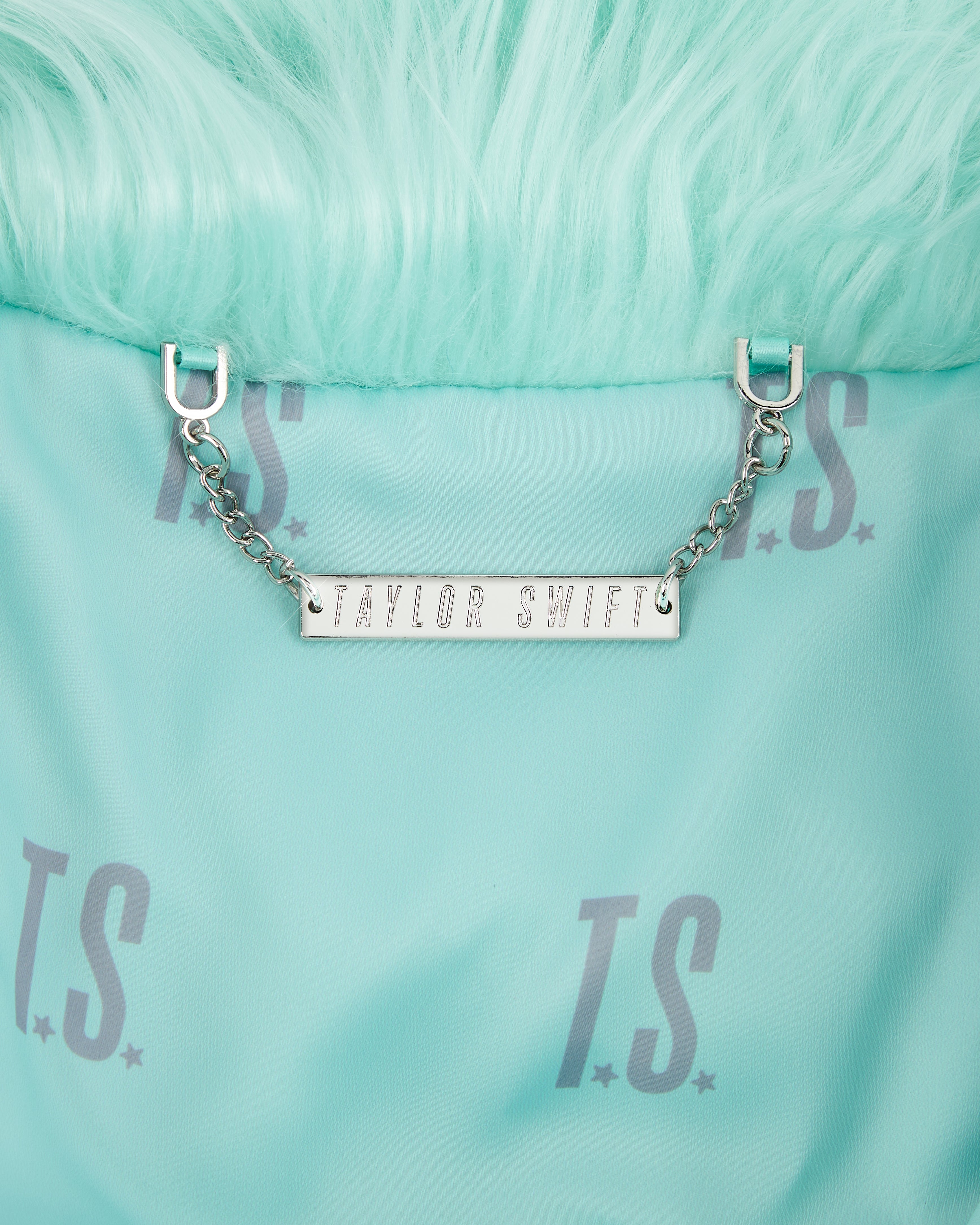 The Life of a Showgirl Mint Faux Fur Coat 5