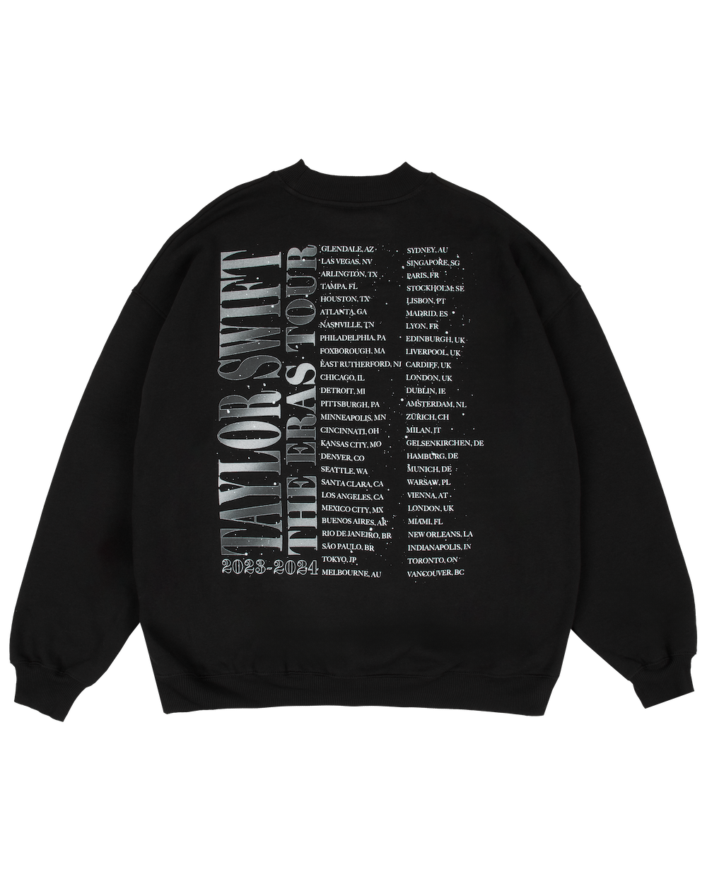 Taylor Swift | The Eras Tour Down Bad Live Photo Oversized Crewneck Back