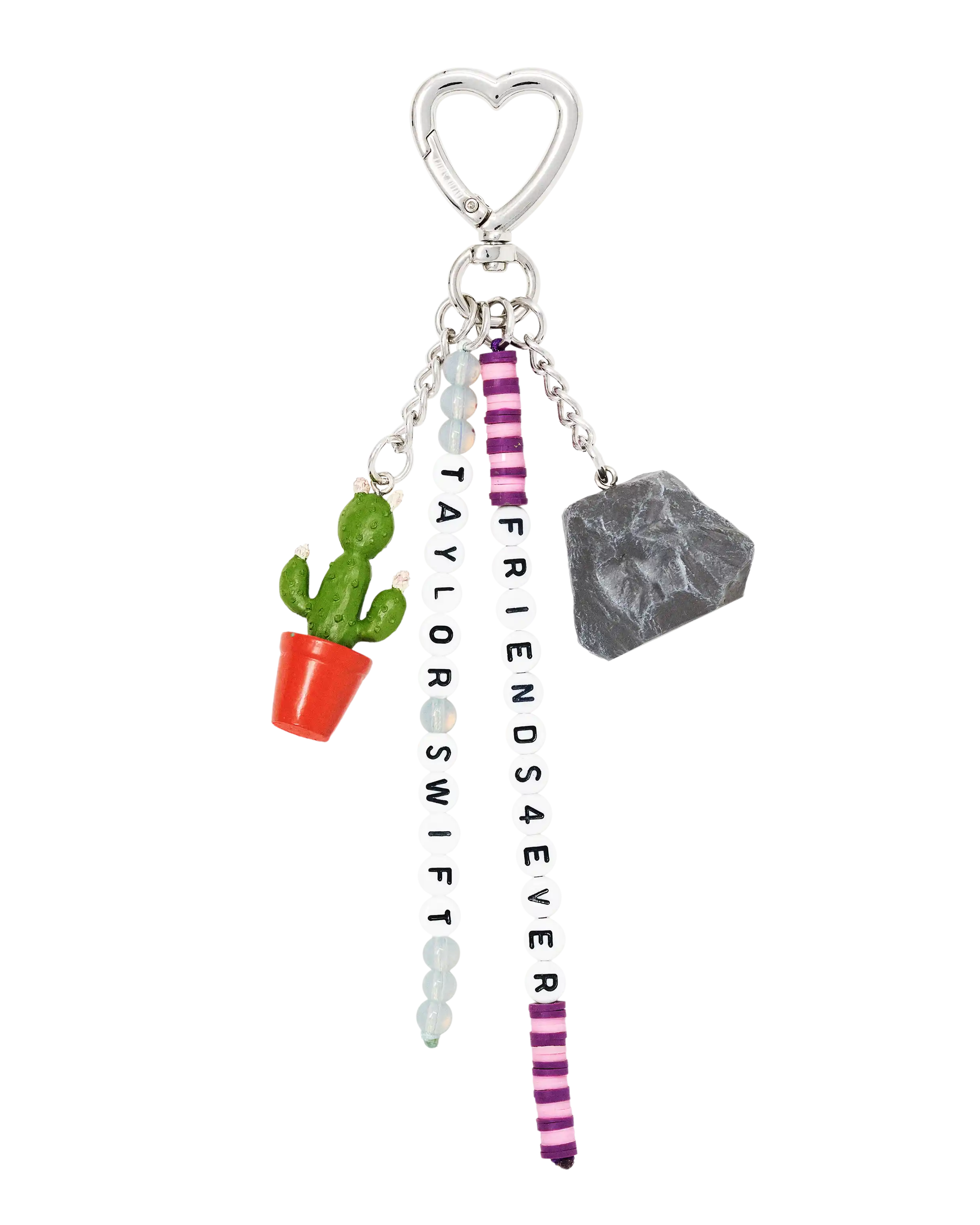 Friends4Ever Keychain and Bag Charm Front