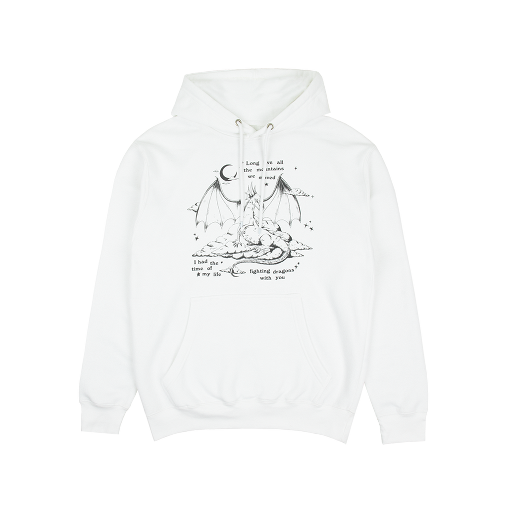 Fighting Dragons With You White HoodieFighting Dragons With You White Hoodie Front