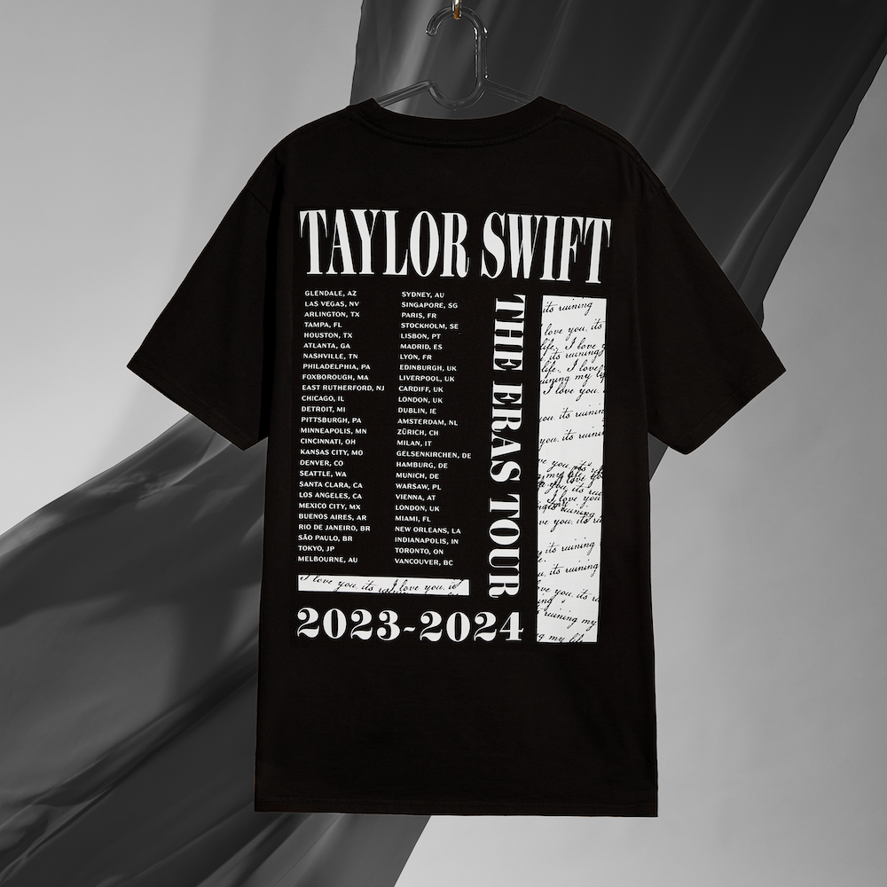 Taylor Swift | The Eras Tour TTPD Live Photo Oversized T-Shirt editorial back