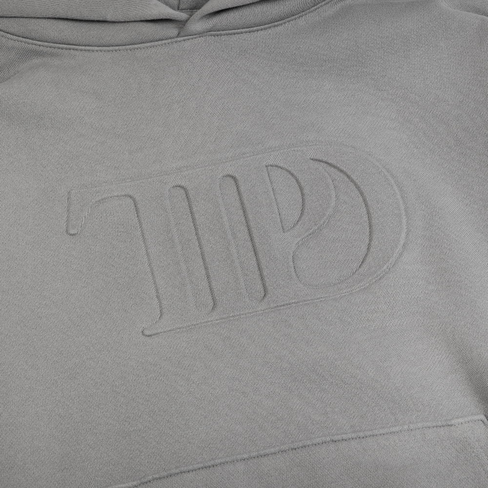 TTPD Gray Embossed Hoodie Detail