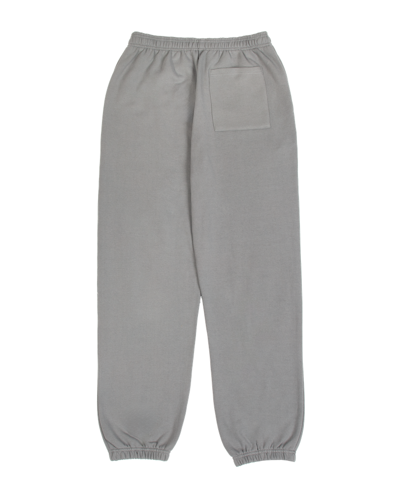 Gray Embossed Sweatpants Back