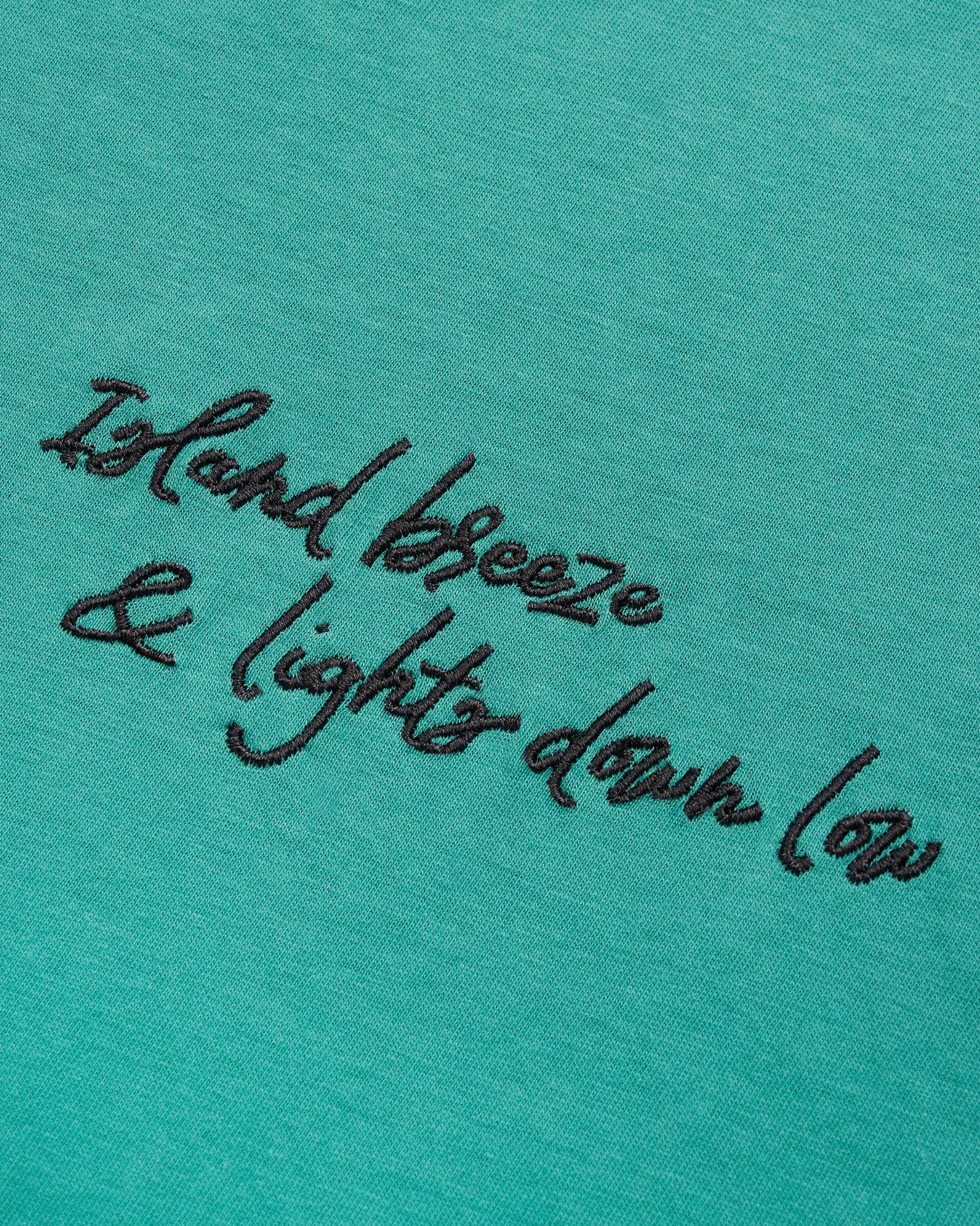 Island Breeze & Lights Down Low Crochet Snake Tee Detail
