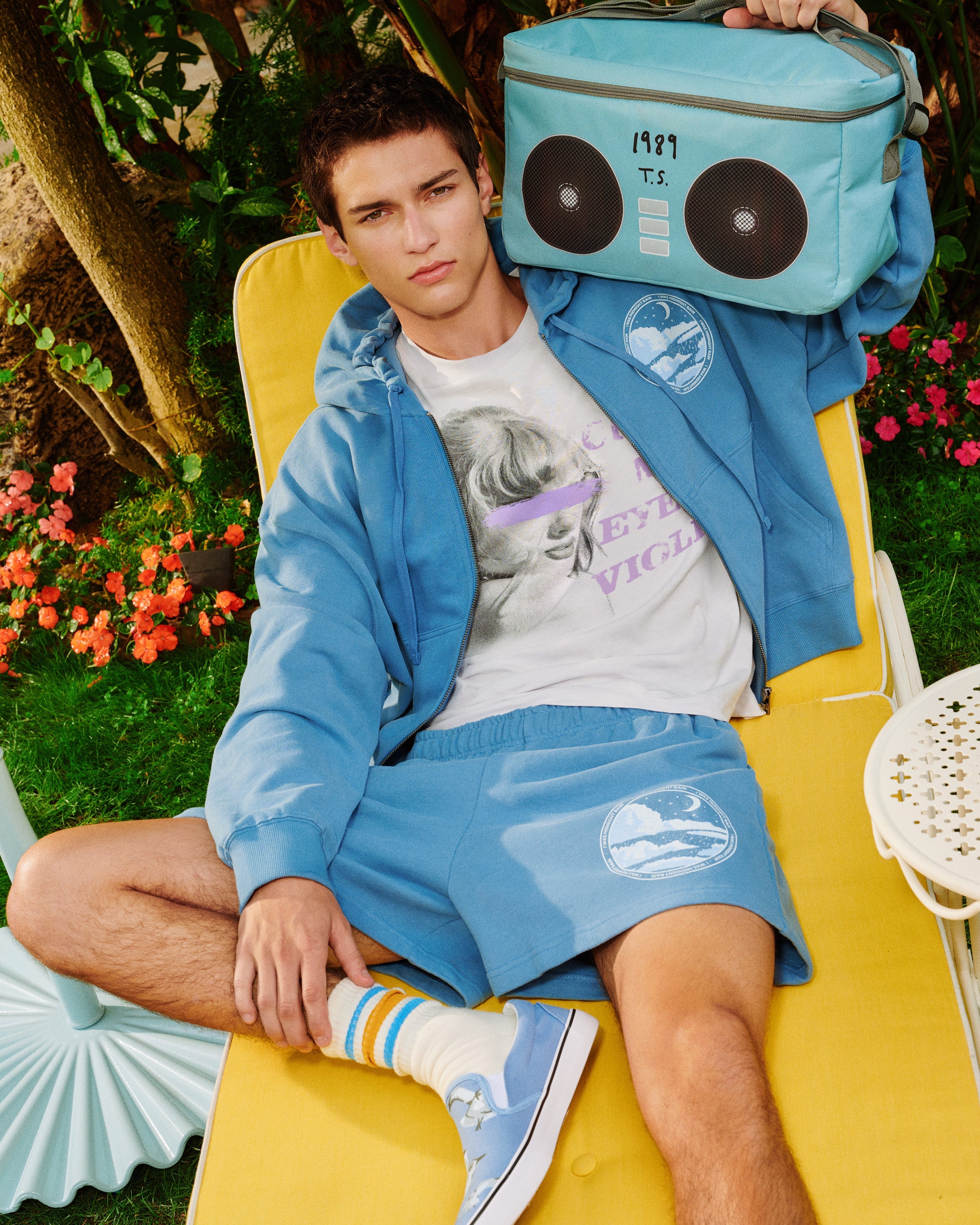 I Was Midnight Rain Zip Hoodie Editorial