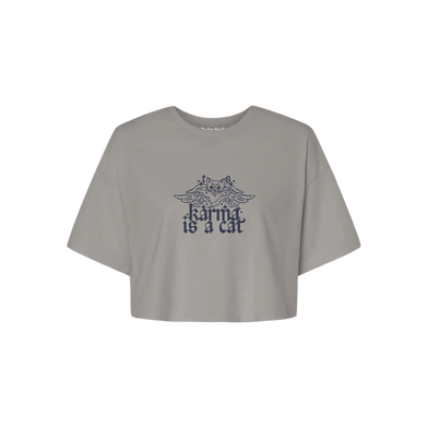 Karma is a Cat Cropped T-Shirt