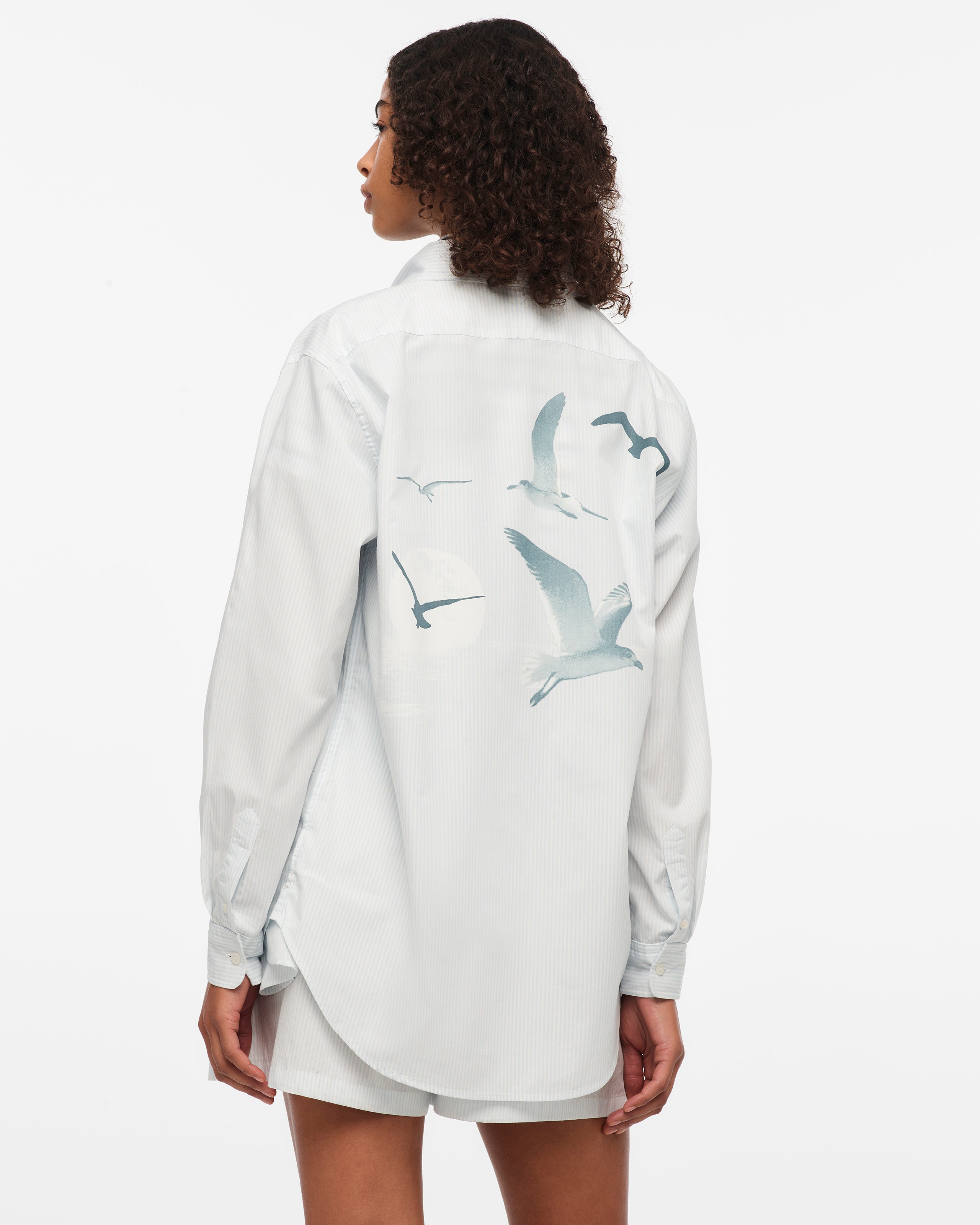 1989 (Taylor’s Version) Seagull Blue Stripe Poplin Shirt 8