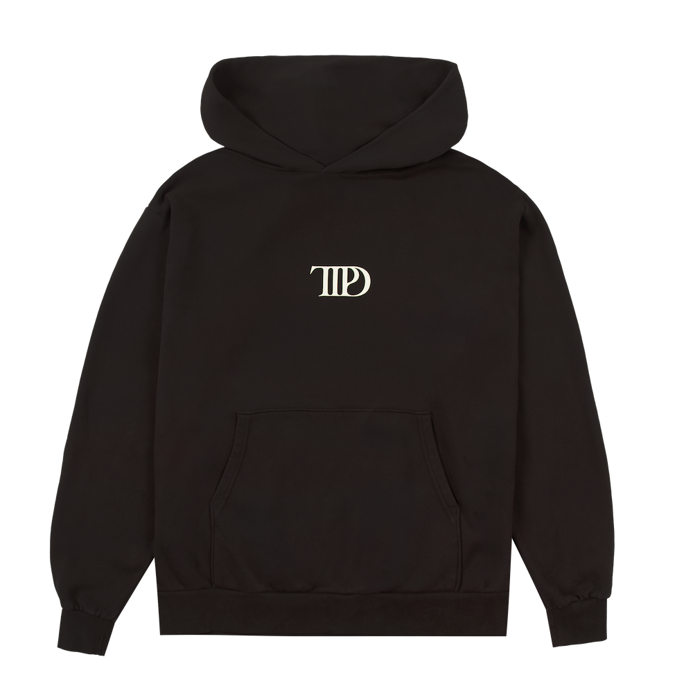 Who's Afraid Of Little Old Me? Dark Brown Hoodie front