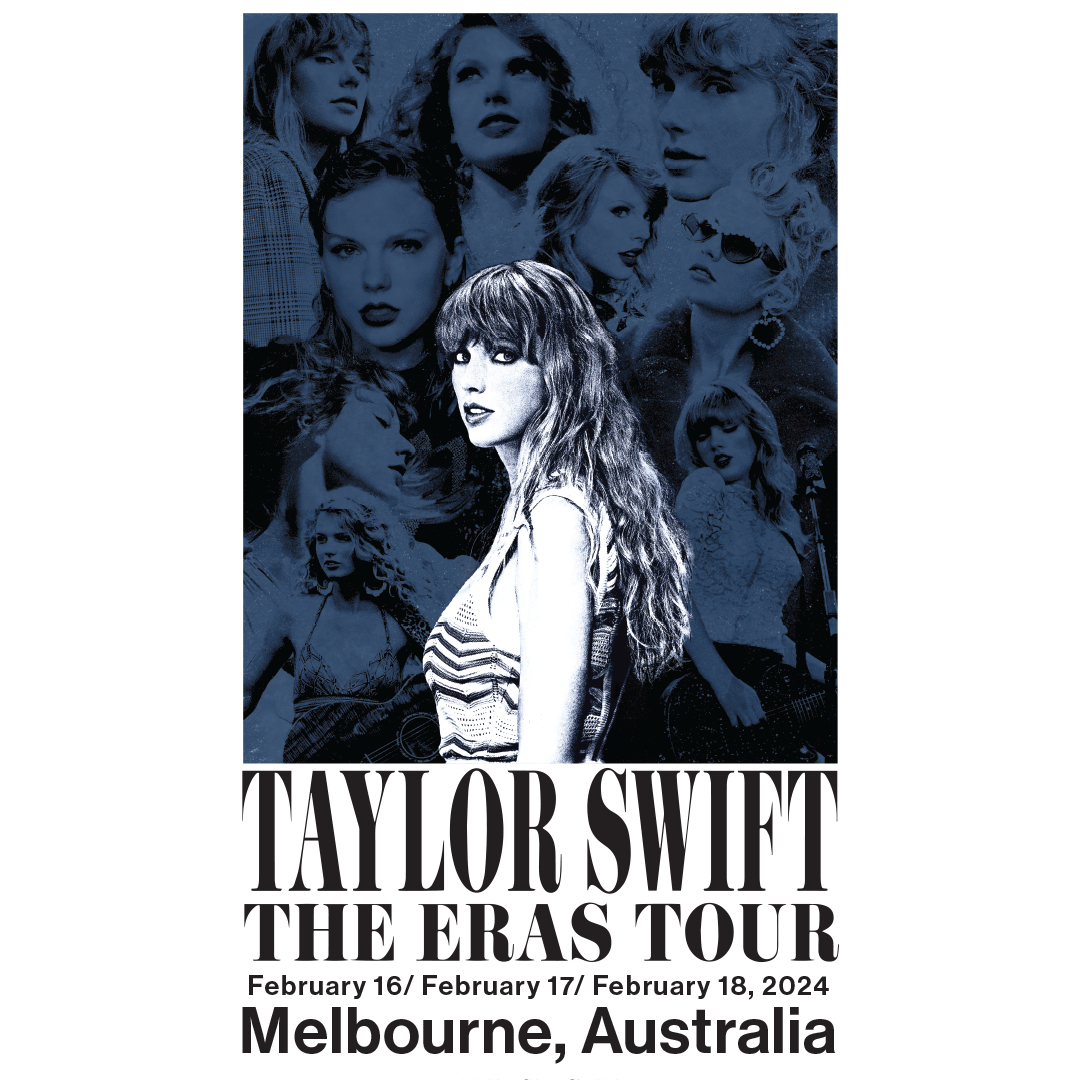 Taylor Swift The Eras International Tour Melbourne, Australia Poster