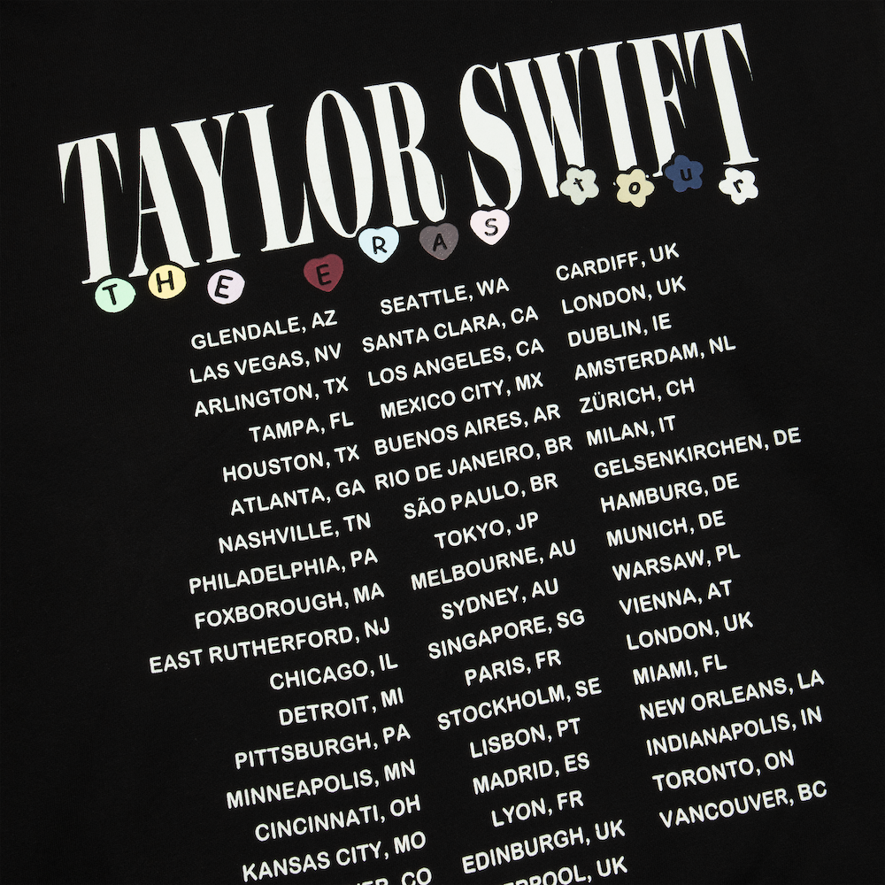 Taylor Swift | The Eras Tour Friendship Bracelet Hoodie detail back