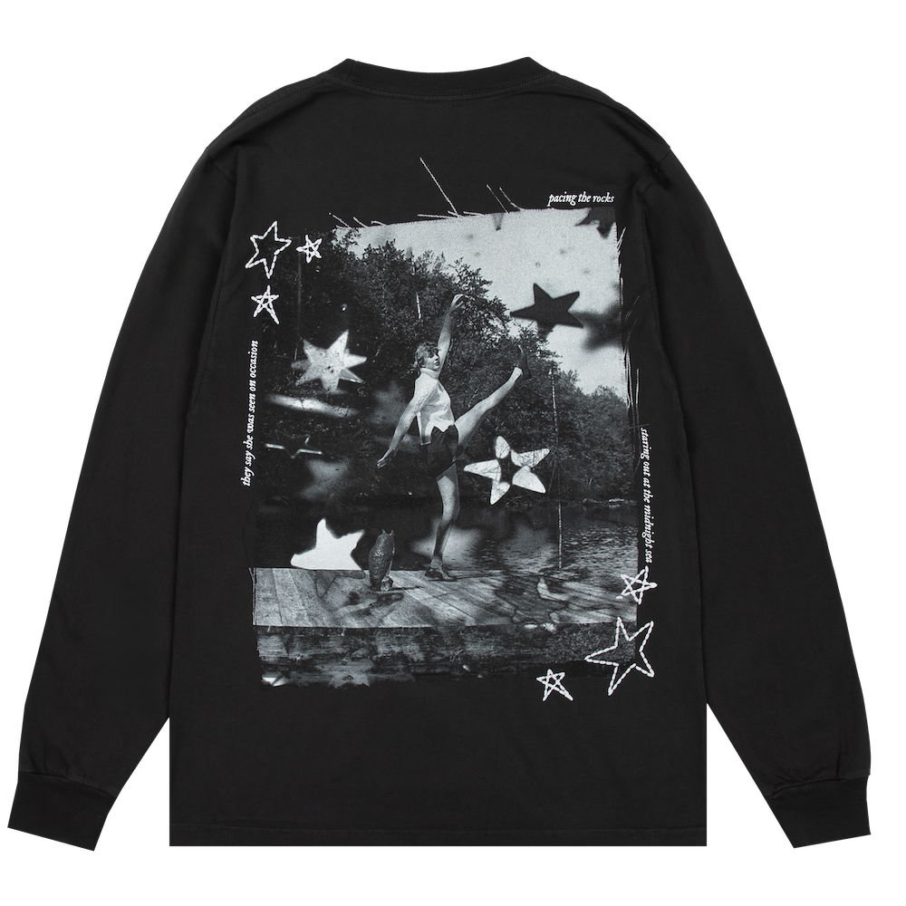 Folklore Album Pacing The Rocks Longsleeve T-Shirt Back