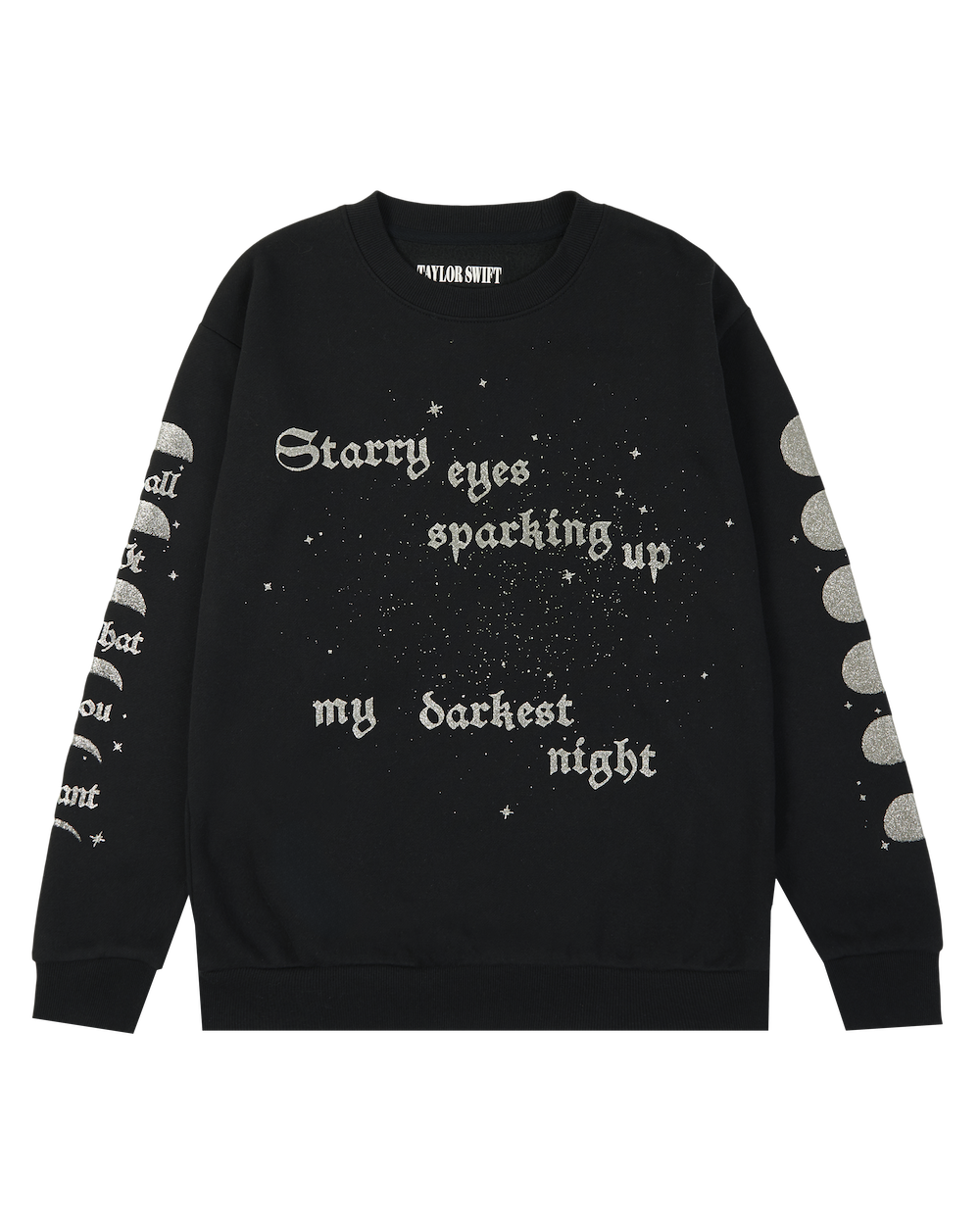 Sparking Up My Darkest Night Crewneck Front