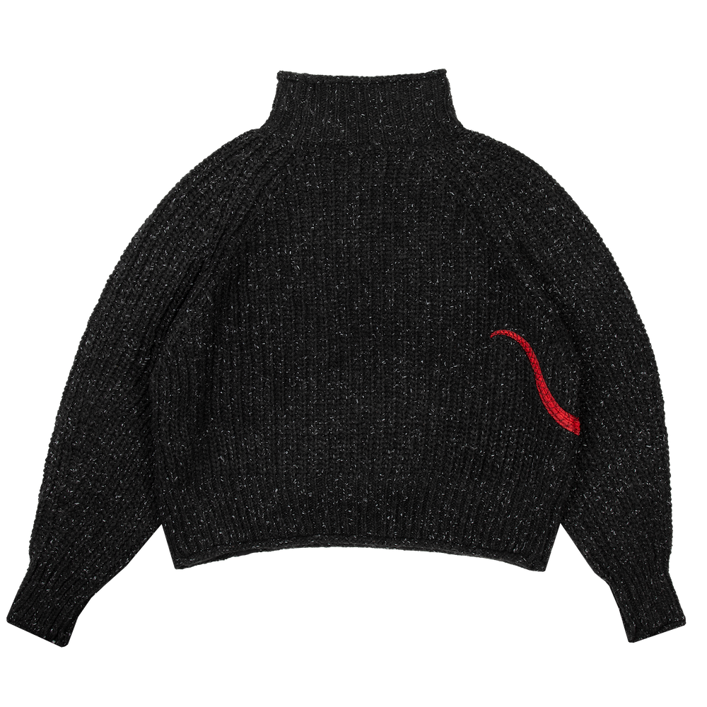 Reputation Snake Knit Sweater Back