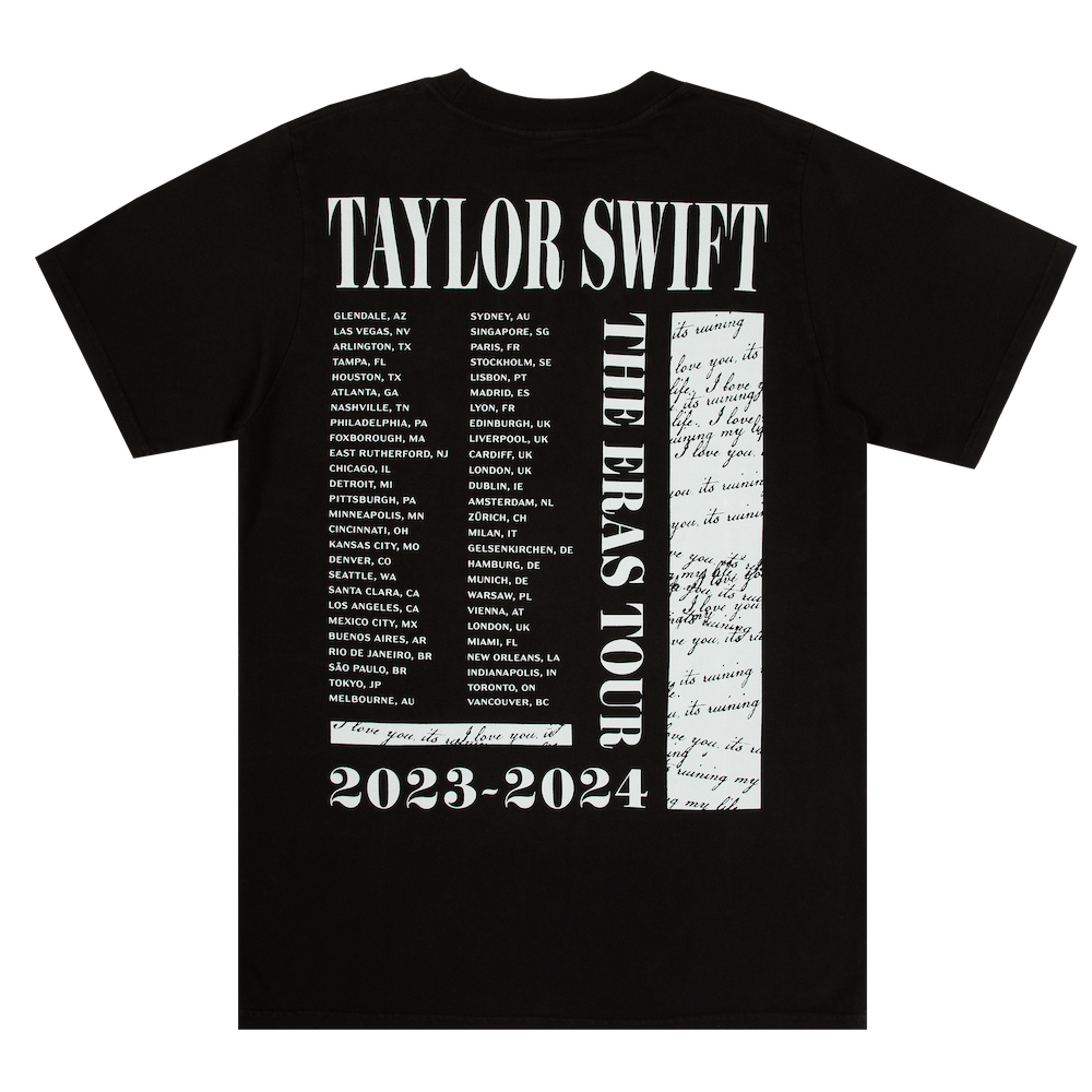 Taylor Swift | The Eras Tour TTPD Live Photo Oversized T-Shirt back