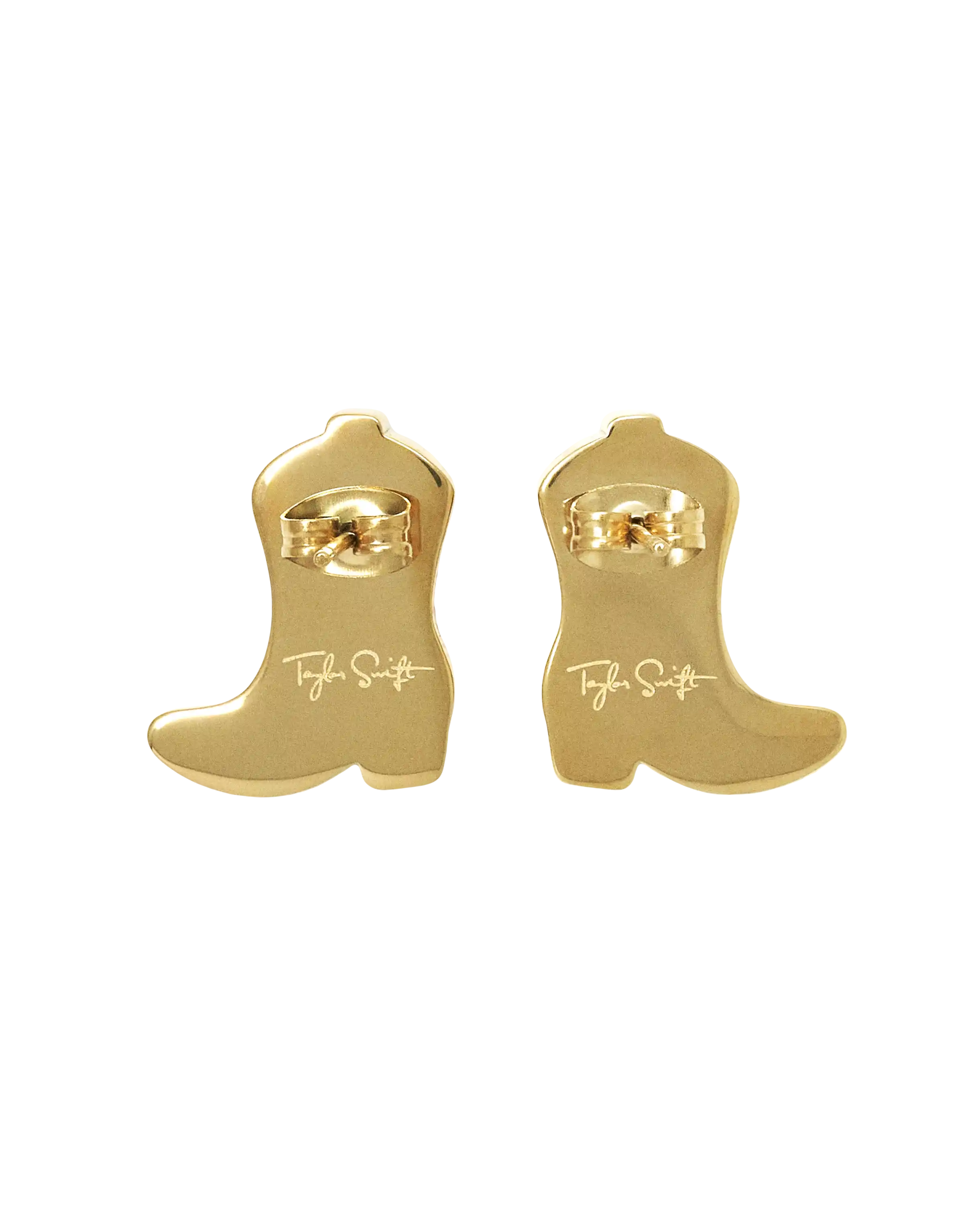 Rhinestone Boot Earrings Back