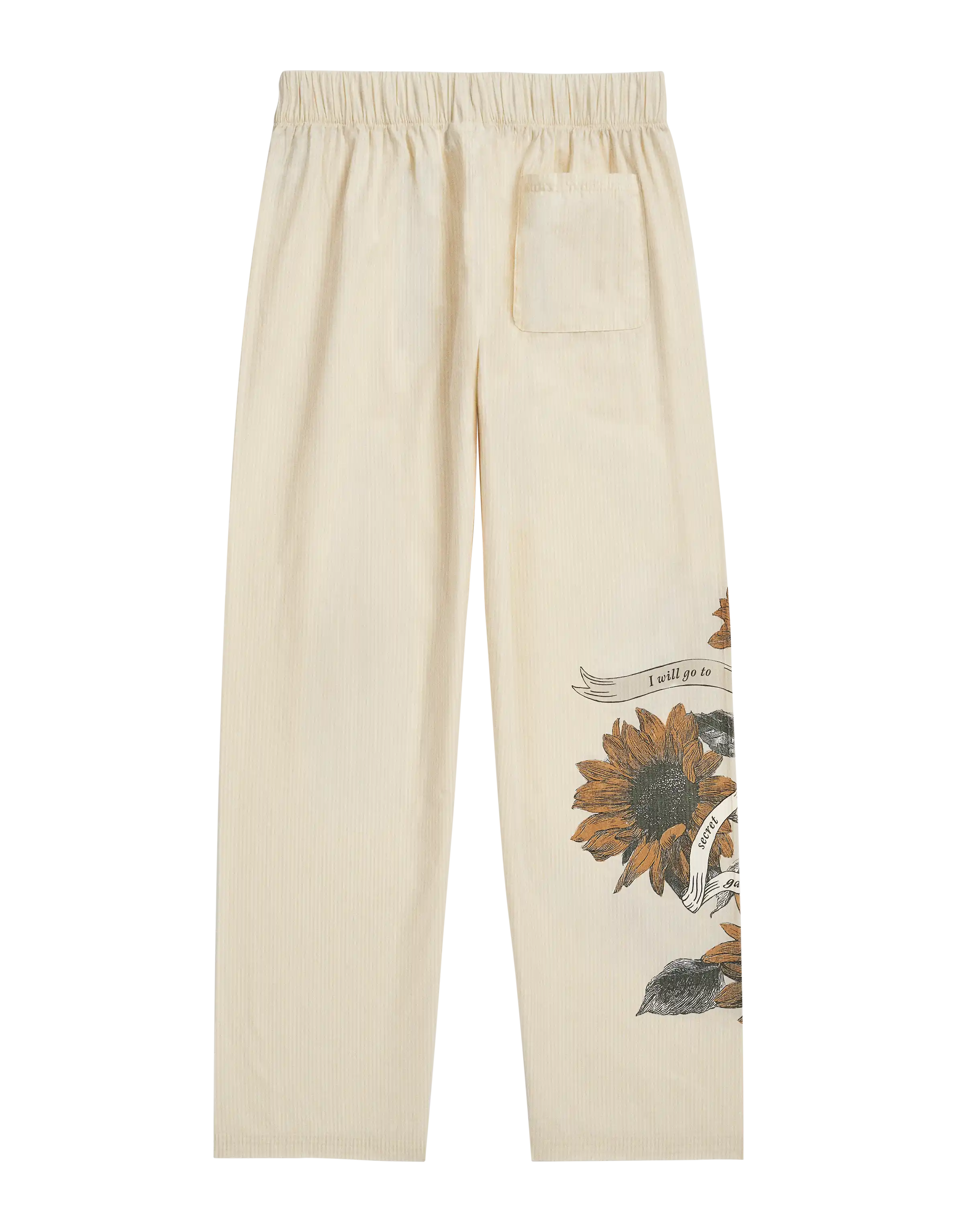 Secret Gardens in My Mind Poplin Pants Back