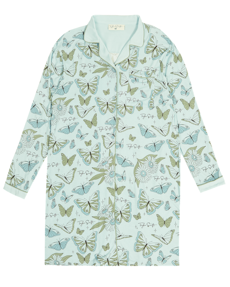 Self-Titled Butterfly PJ Shirt Dress Front