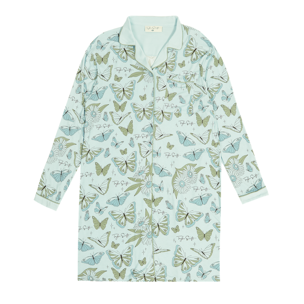 Self-Titled Butterfly PJ Shirt Dress Front