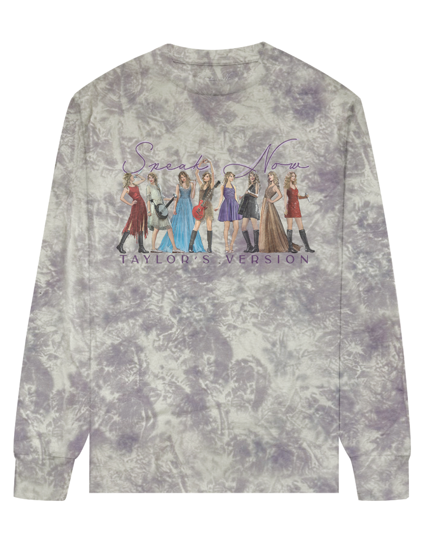 Speak Now (Taylor's Version) Eras Tie Dye Long Sleeve T-Shirt